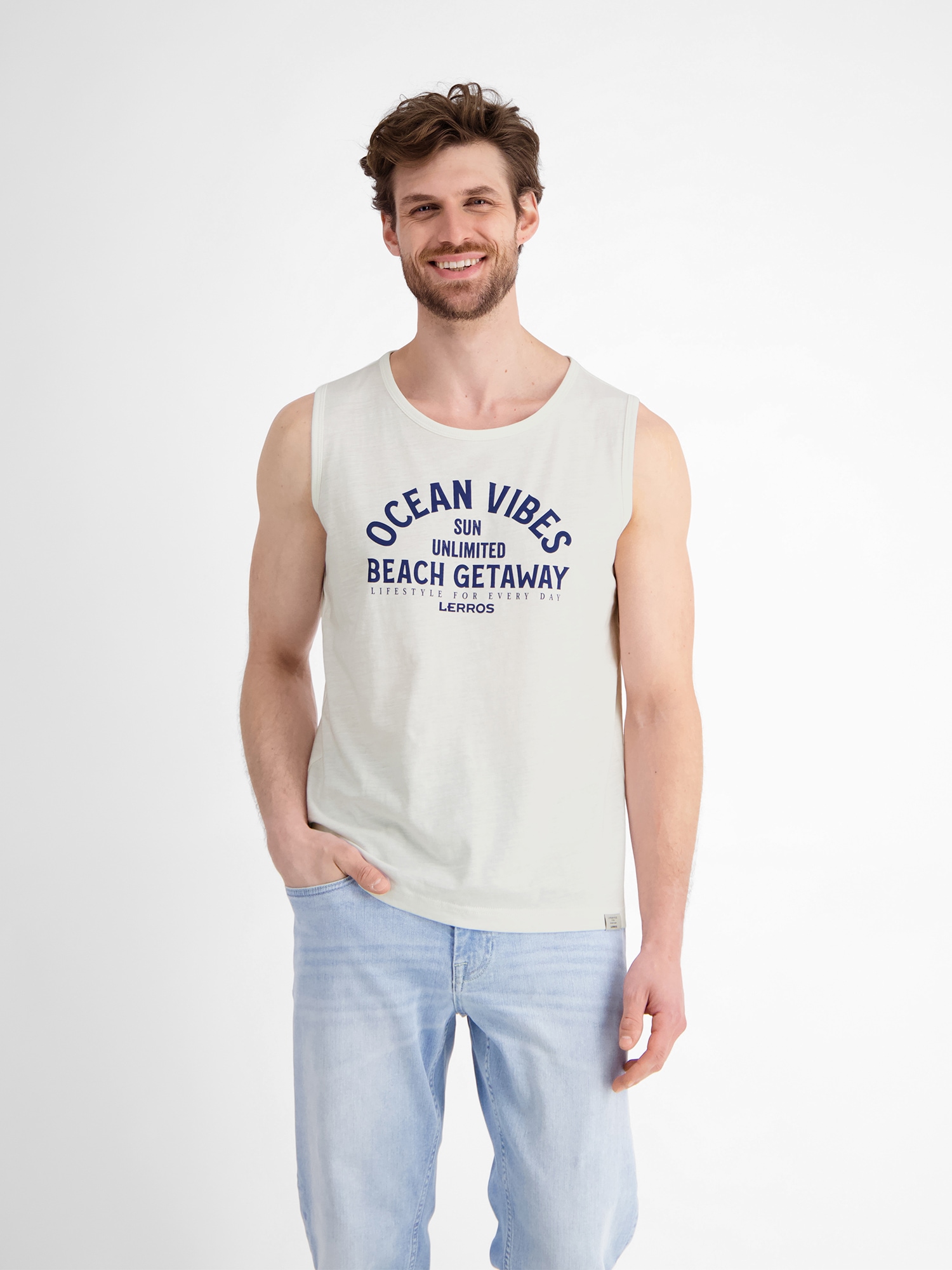 LERROS Muskelshirt »LERROS Herren Tanktop mit Brustprint« LERROS Muskelshirt »LERROS Herren Tanktop mit Brustprint« von Lerros