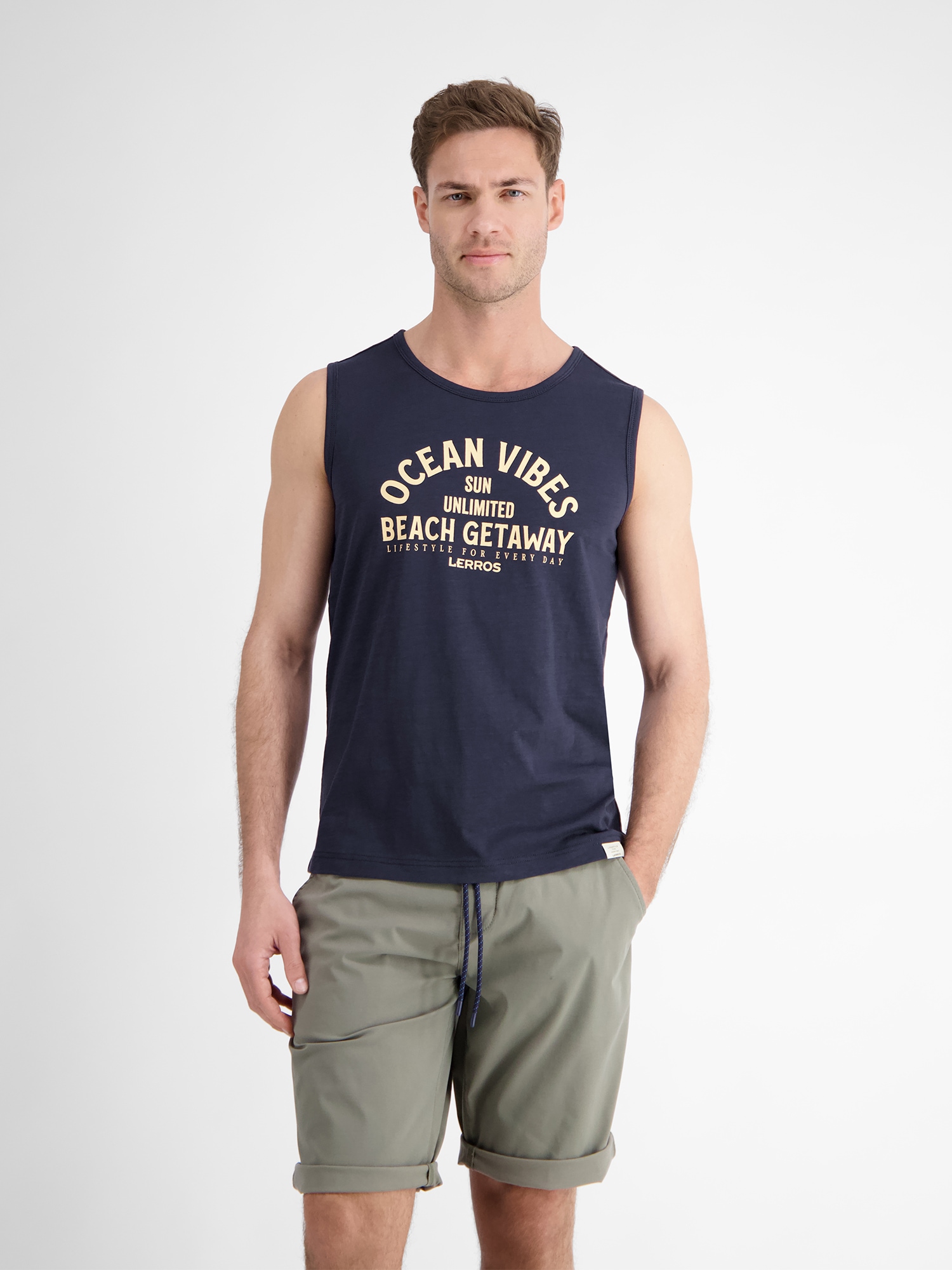 LERROS Muskelshirt »LERROS Herren Tanktop mit Brustprint« von Lerros