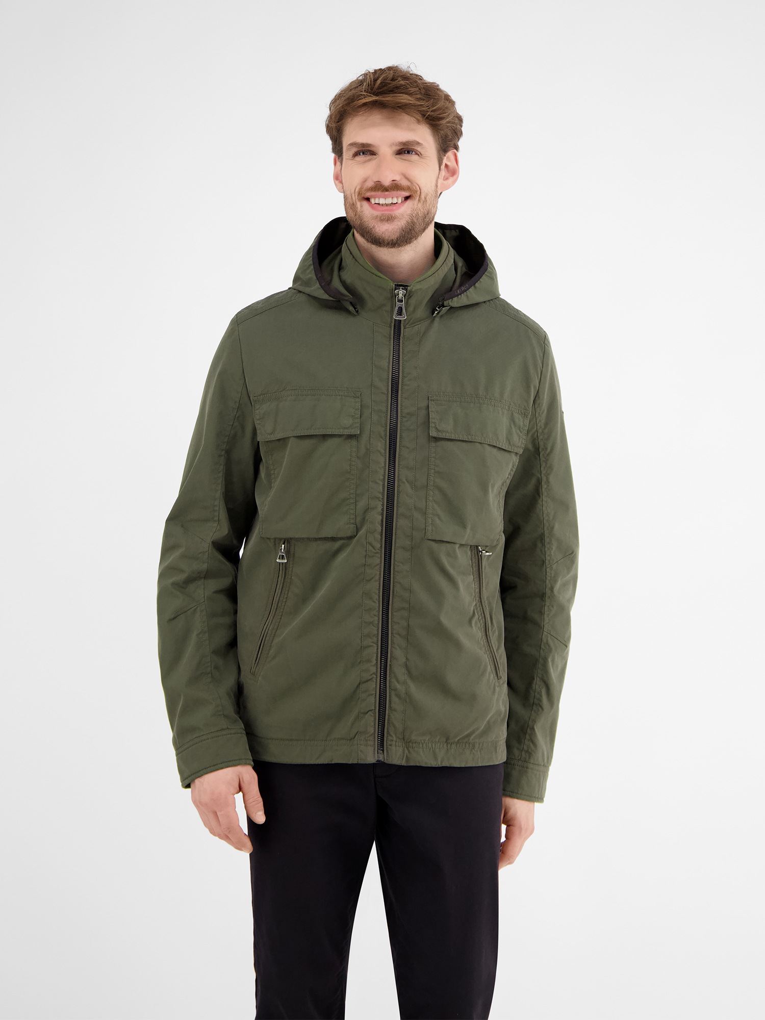 LERROS Outdoorjacke »LERROS Shell-Blouson mit abnehmbarer Kapuze«, mit Kapuze, Keine Angabe von Lerros