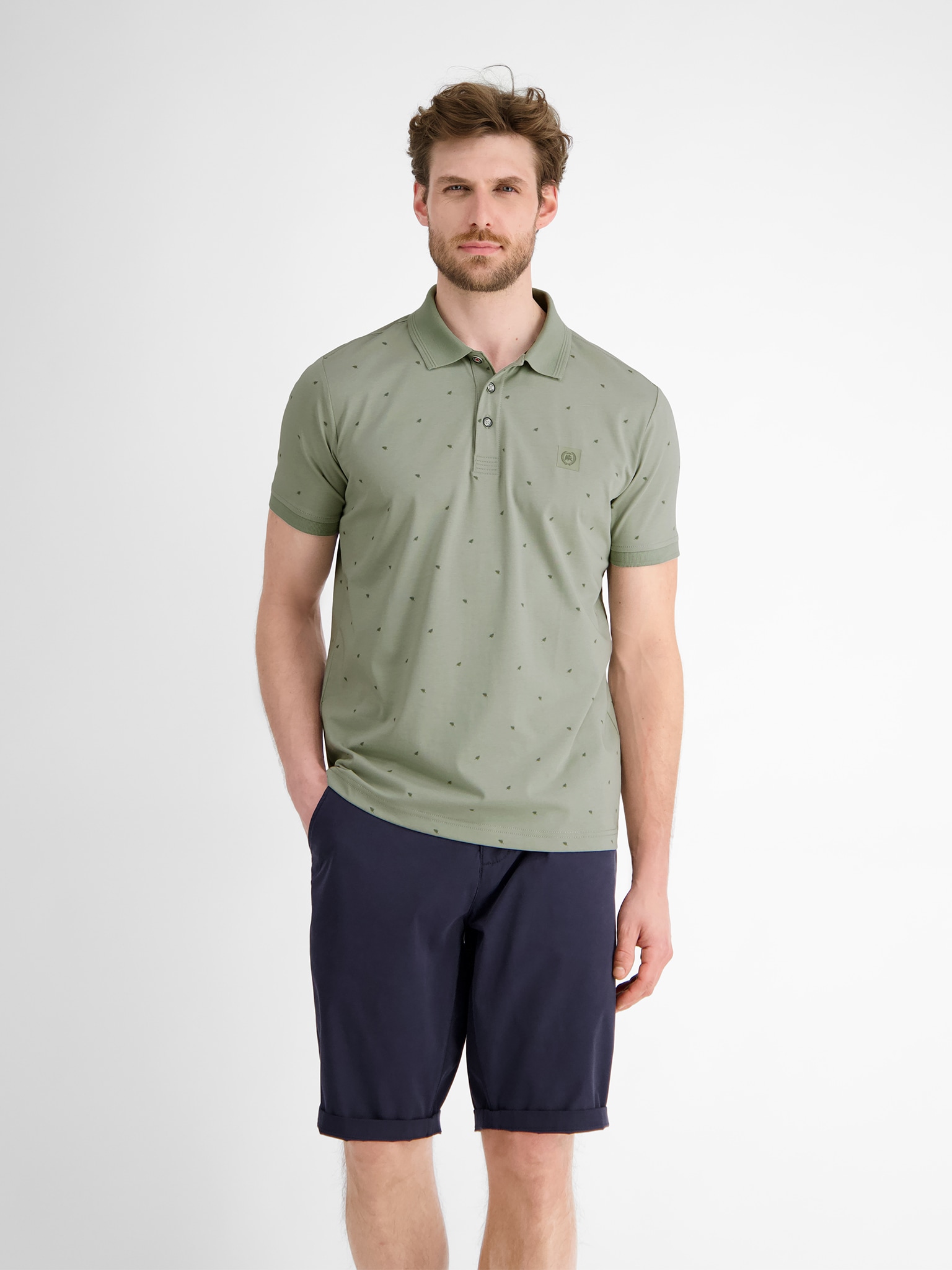 LERROS Poloshirt, mit All-Over Muster LERROS Poloshirt, mit All-Over Muster von Lerros