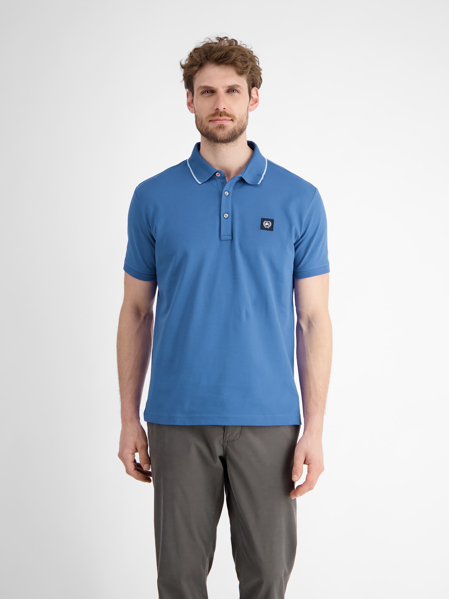 LERROS Poloshirt, mit Logo Stickerei von Lerros