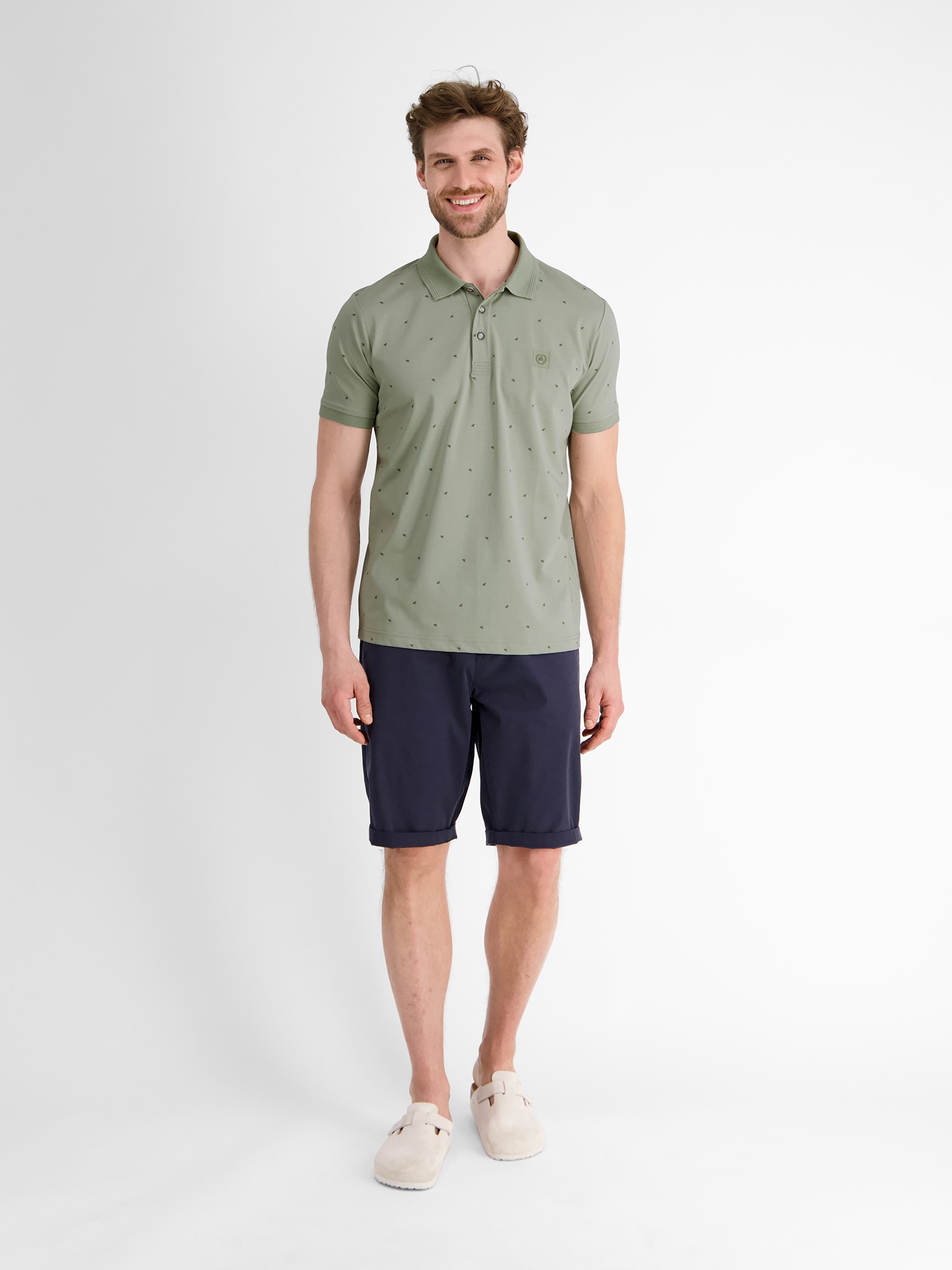 LERROS Poloshirt »LERROS Gemustertes COOL & DRY Poloshirt« von Lerros