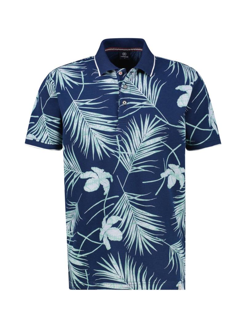 LERROS Poloshirt »LERROS Herren-Poloshirt, floral gemustert in Grossen Grössen« von Lerros