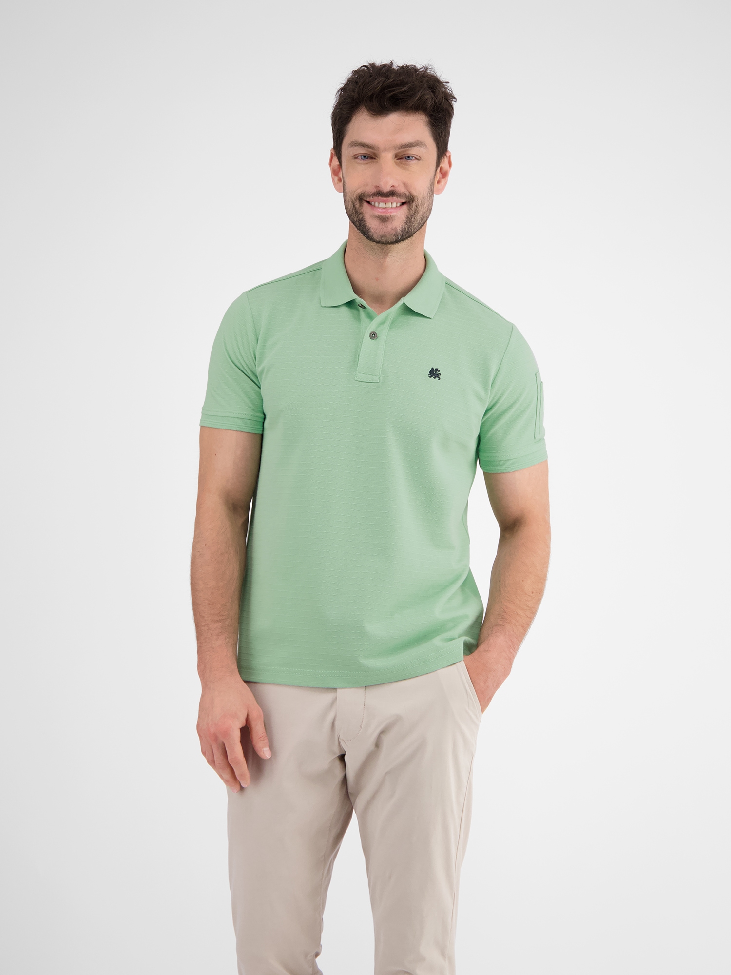 LERROS Poloshirt »LERROS Herren Poloshirt, tonal gestreift« von Lerros