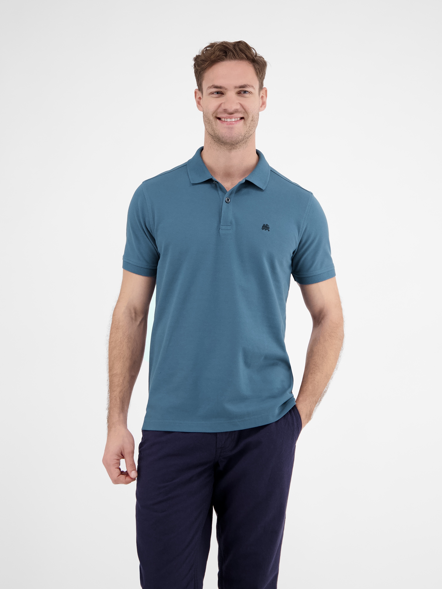 LERROS Poloshirt »LERROS Herren Poloshirt, unifarben« von Lerros