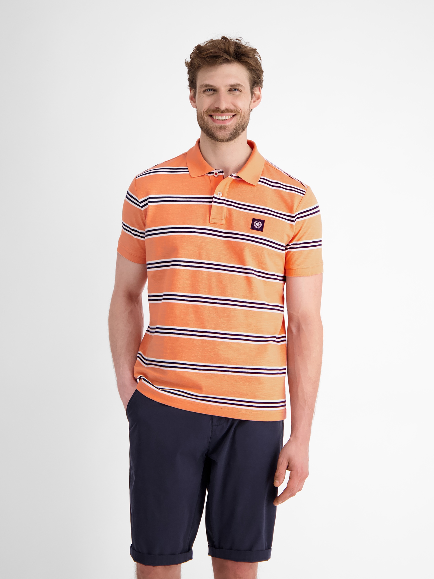 LERROS Poloshirt »LERROS Herren Poloshirt in Rugby-Optik« von Lerros