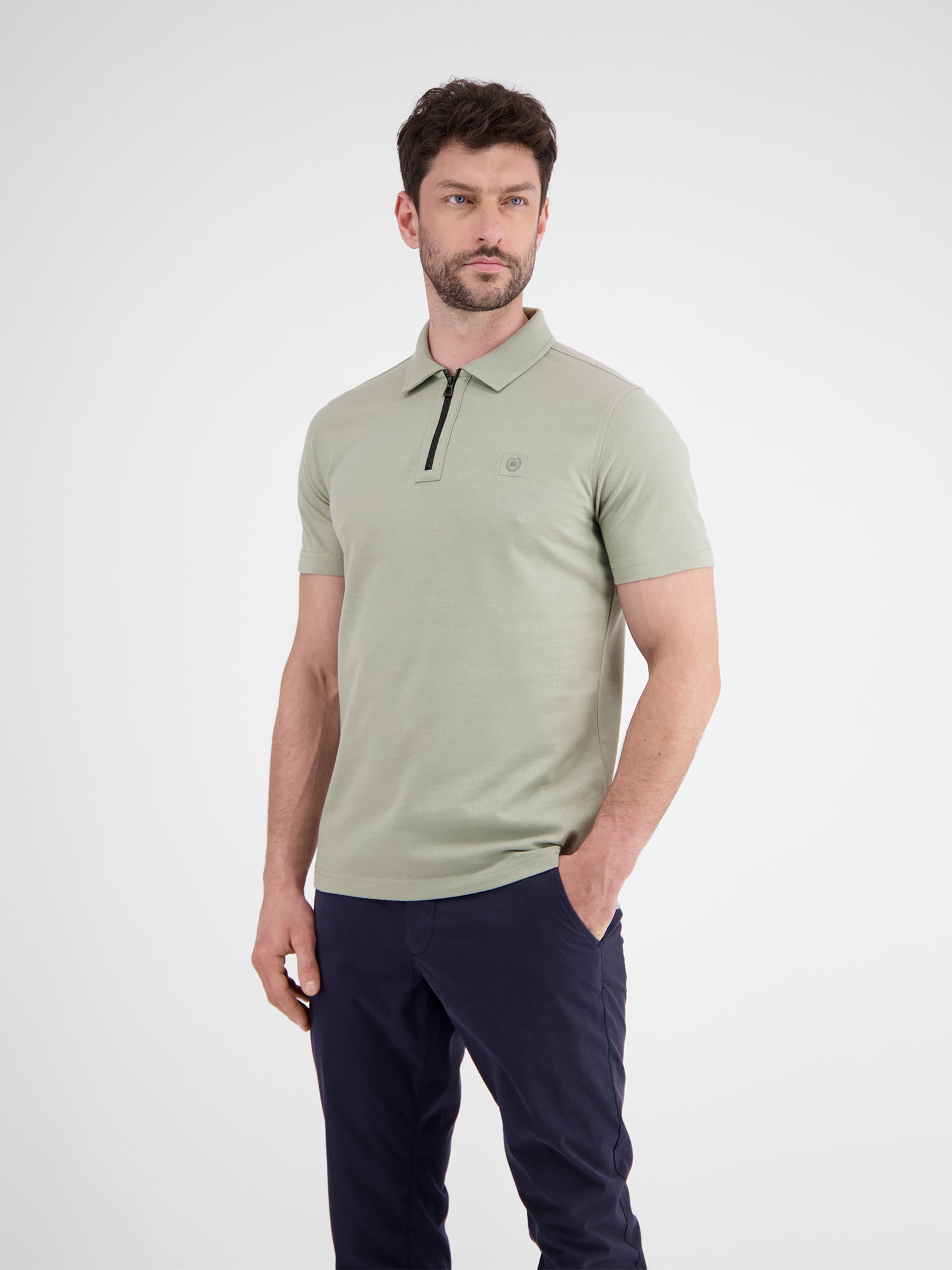 LERROS Poloshirt »LERROS Herren Poloshirt mit Reissverschlusskragen« von Lerros