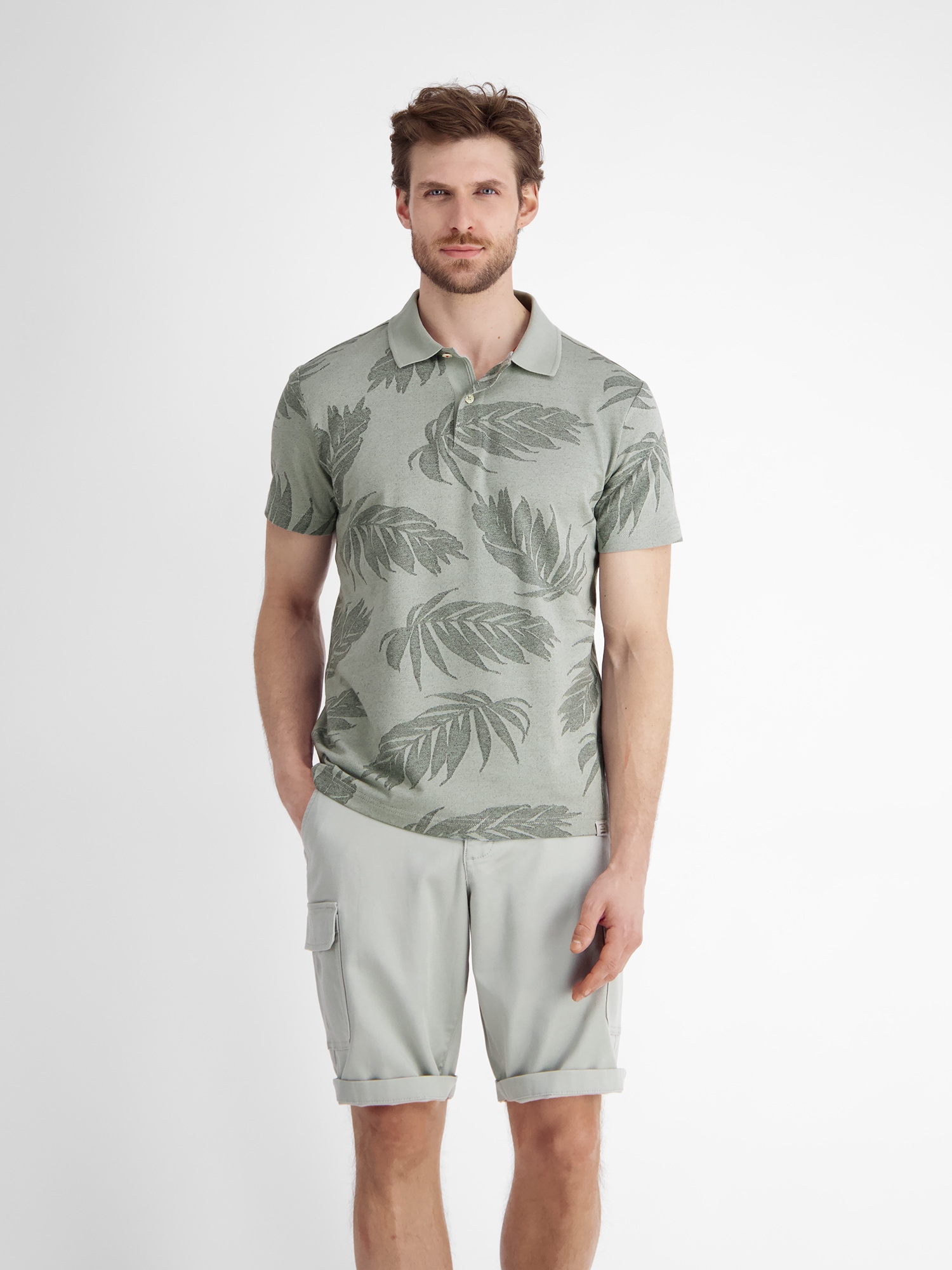 LERROS Poloshirt »LERROS Jacquard Poloshirt für Herren« von Lerros