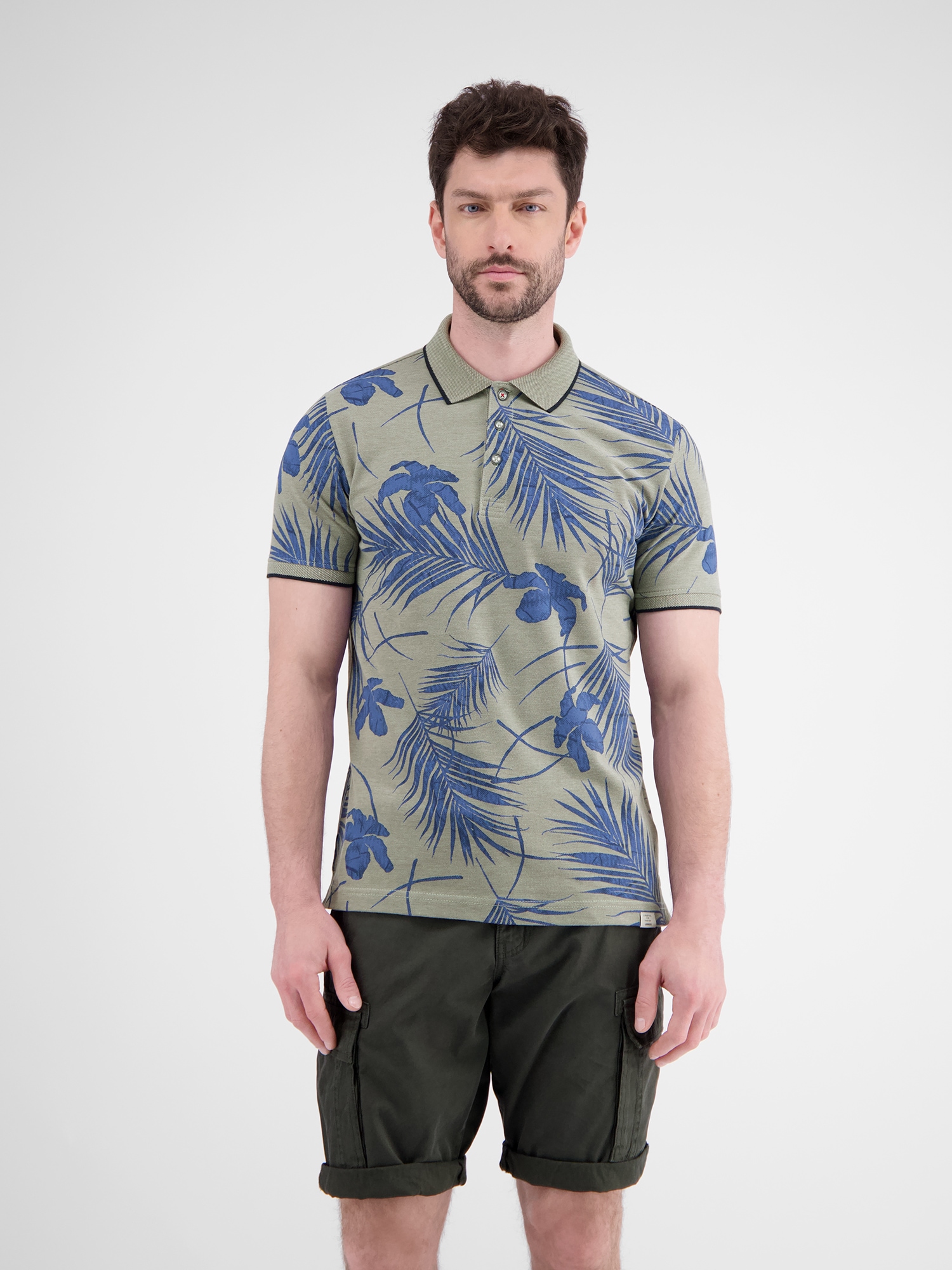 LERROS Poloshirt »LERROS Modisches Poloshirt, sommerlich gemustert« LERROS Poloshirt »LERROS Modisches Poloshirt, sommerlich gemustert« von Lerros