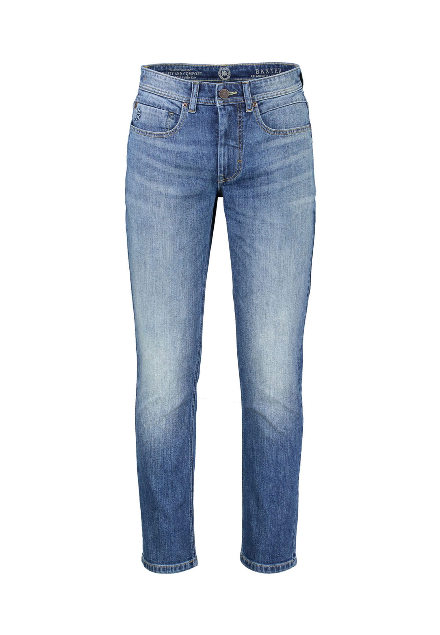 LERROS Relaxhose »LERROS BAXTER 5-Pocket-Denim im Used-Look, RELAXED FIT« von Lerros