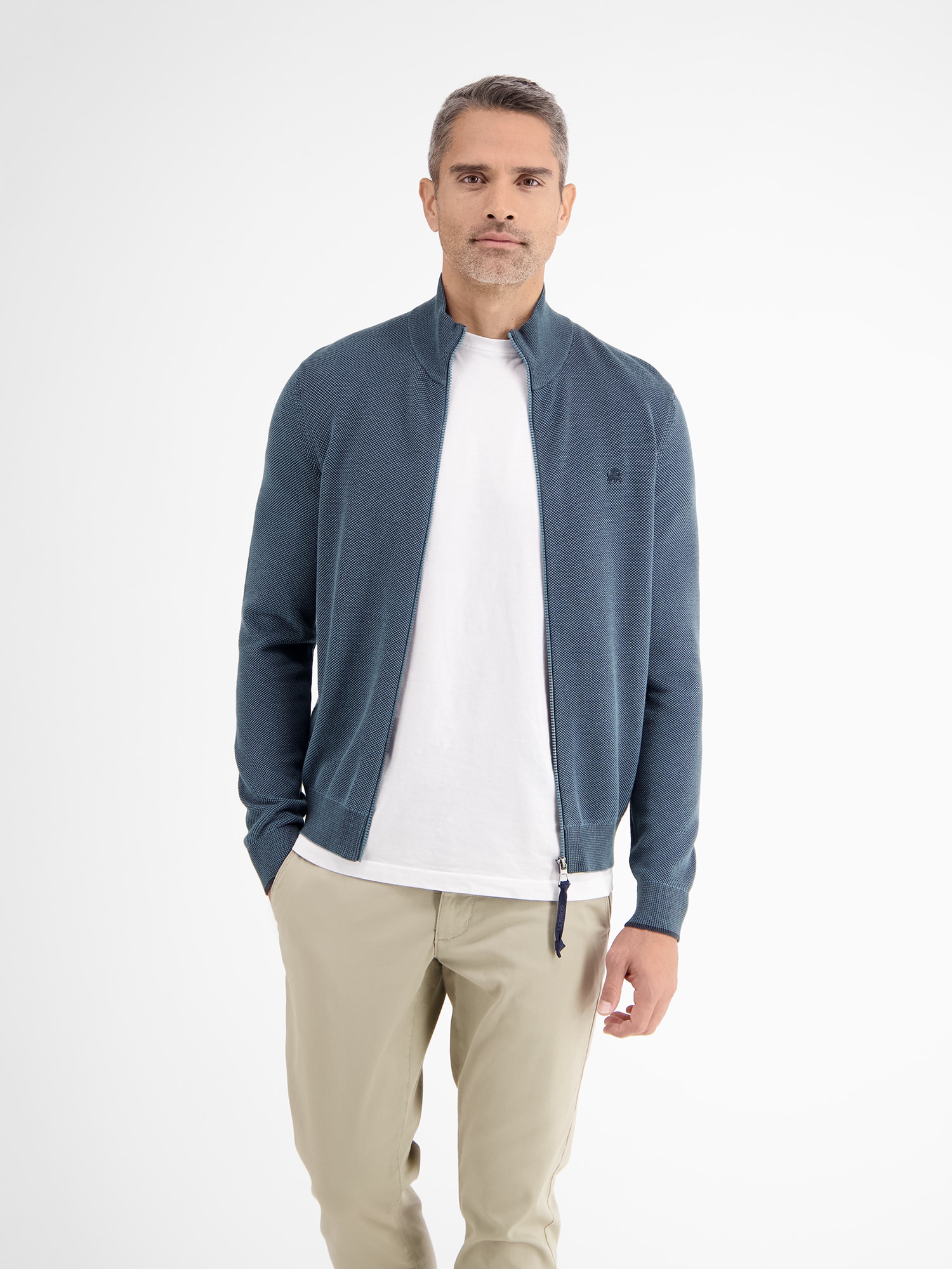LERROS Strickjacke »LERROS Leichte Strickjacke mit schmaler Rippstruktur« von Lerros