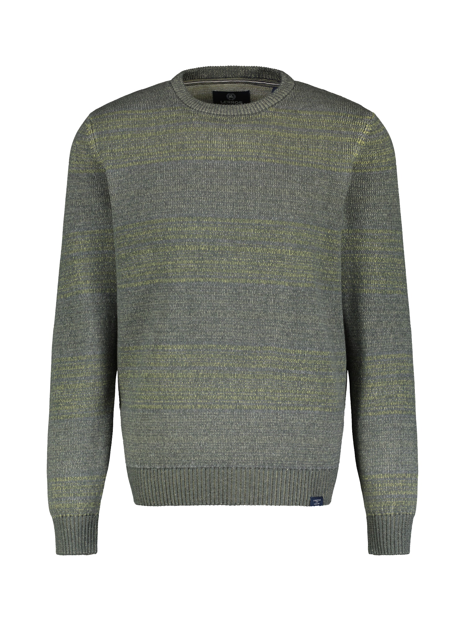 LERROS Strickpullover »LERROS Strickpullover in Melange-Streifenoptik« LERROS Strickpullover »LERROS Strickpullover in Melange-Streifenoptik« von Lerros