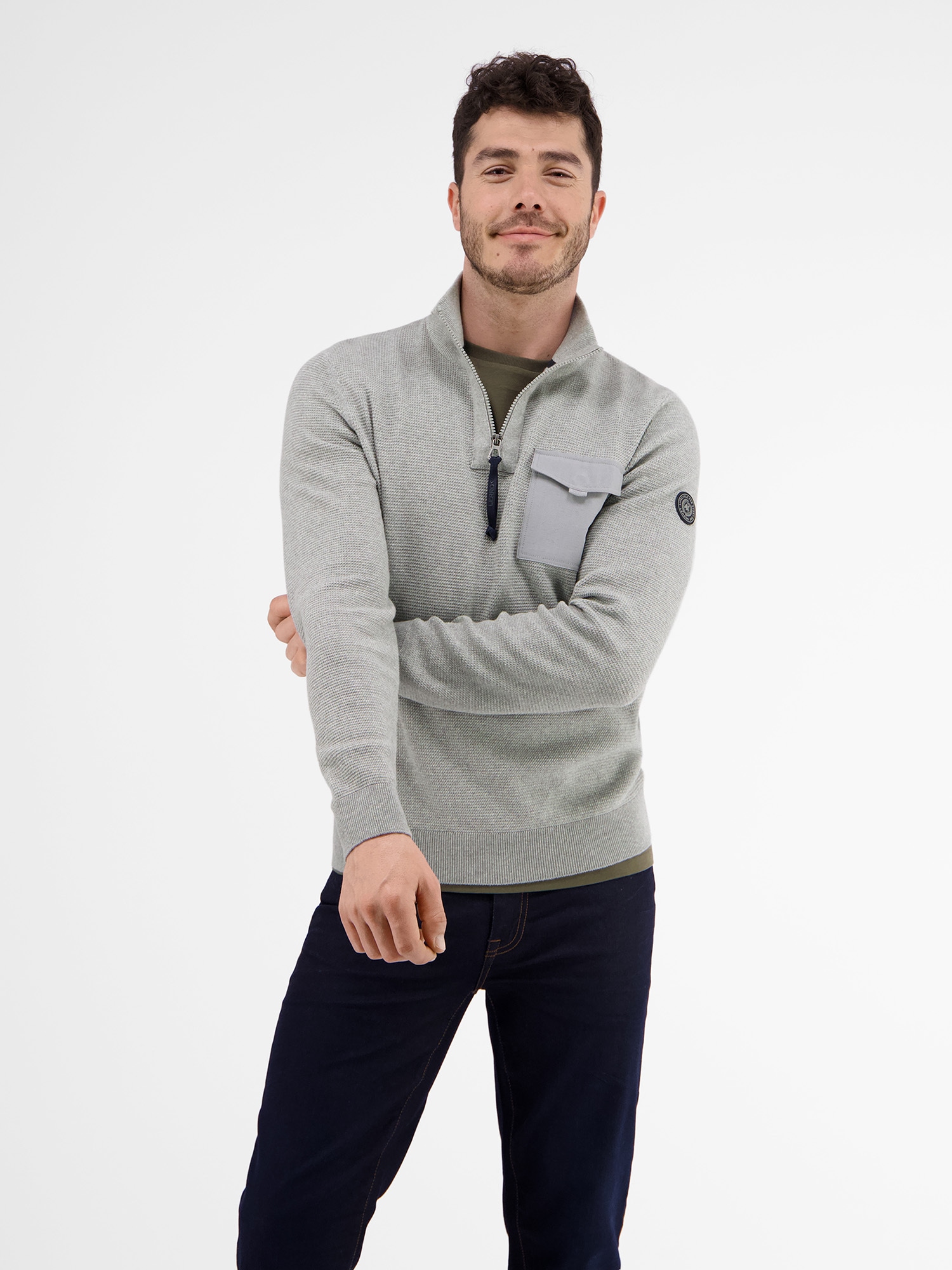 LERROS Strickpullover »LERROS Stricktroyer in kerniger Optik« von Lerros