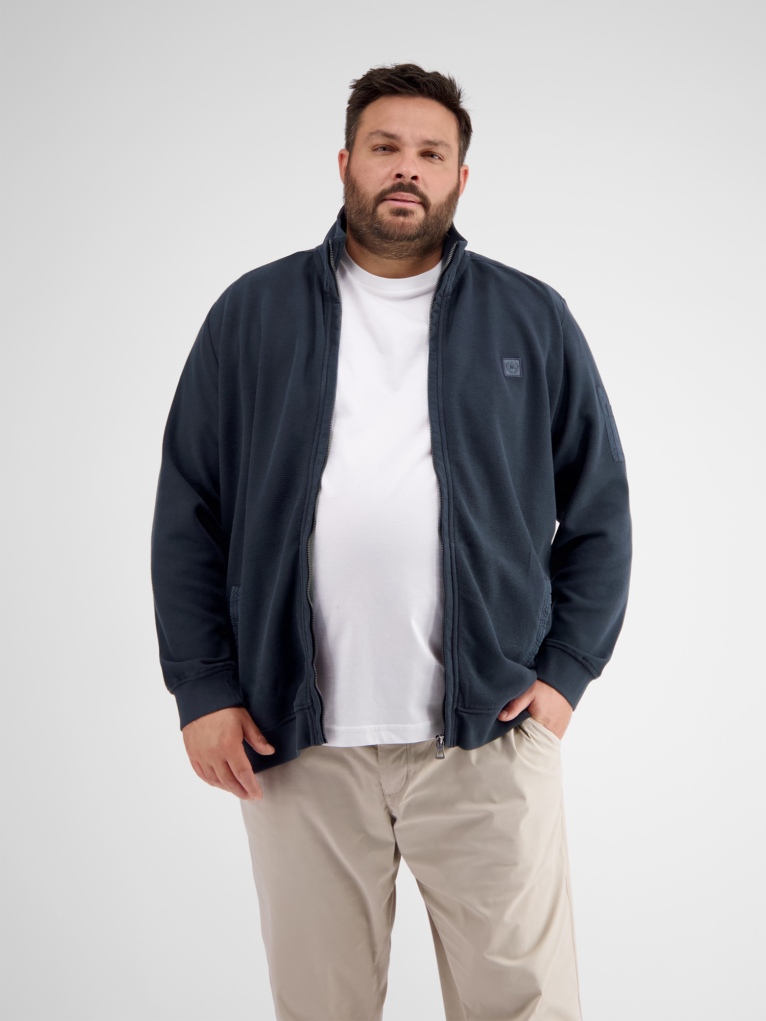 LERROS Sweatjacke »LERROS Sweatjacke mit Stehkragen« LERROS Sweatjacke »LERROS Sweatjacke mit Stehkragen« von Lerros