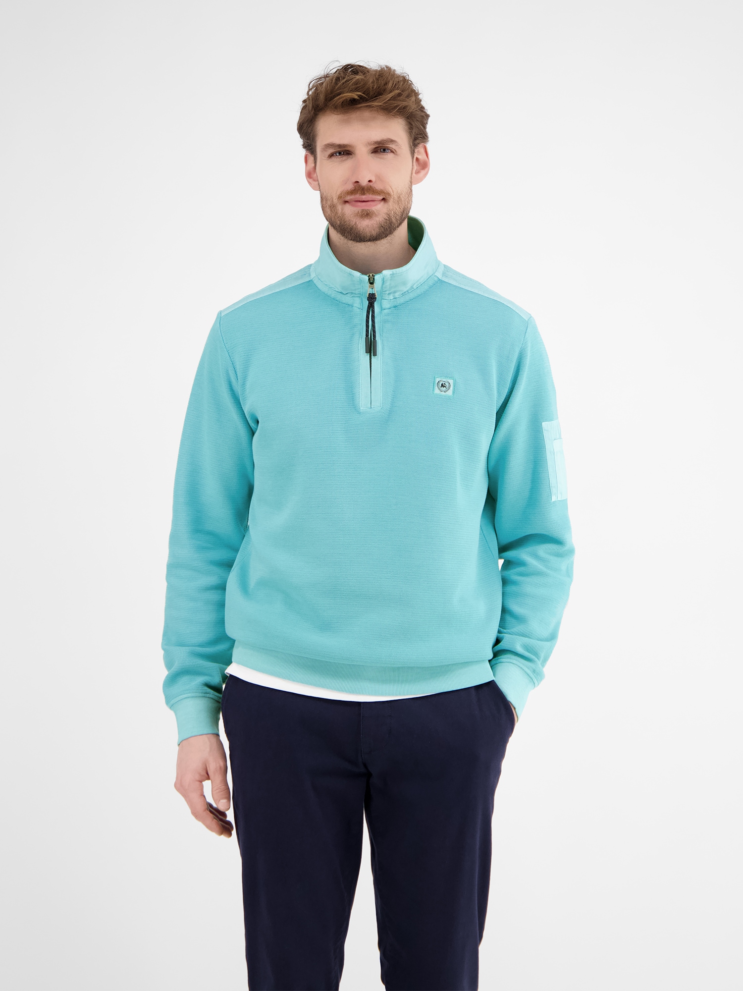LERROS Sweatshirt »LERROS Sweattroyer in Zig-Zag-Struktur« von Lerros