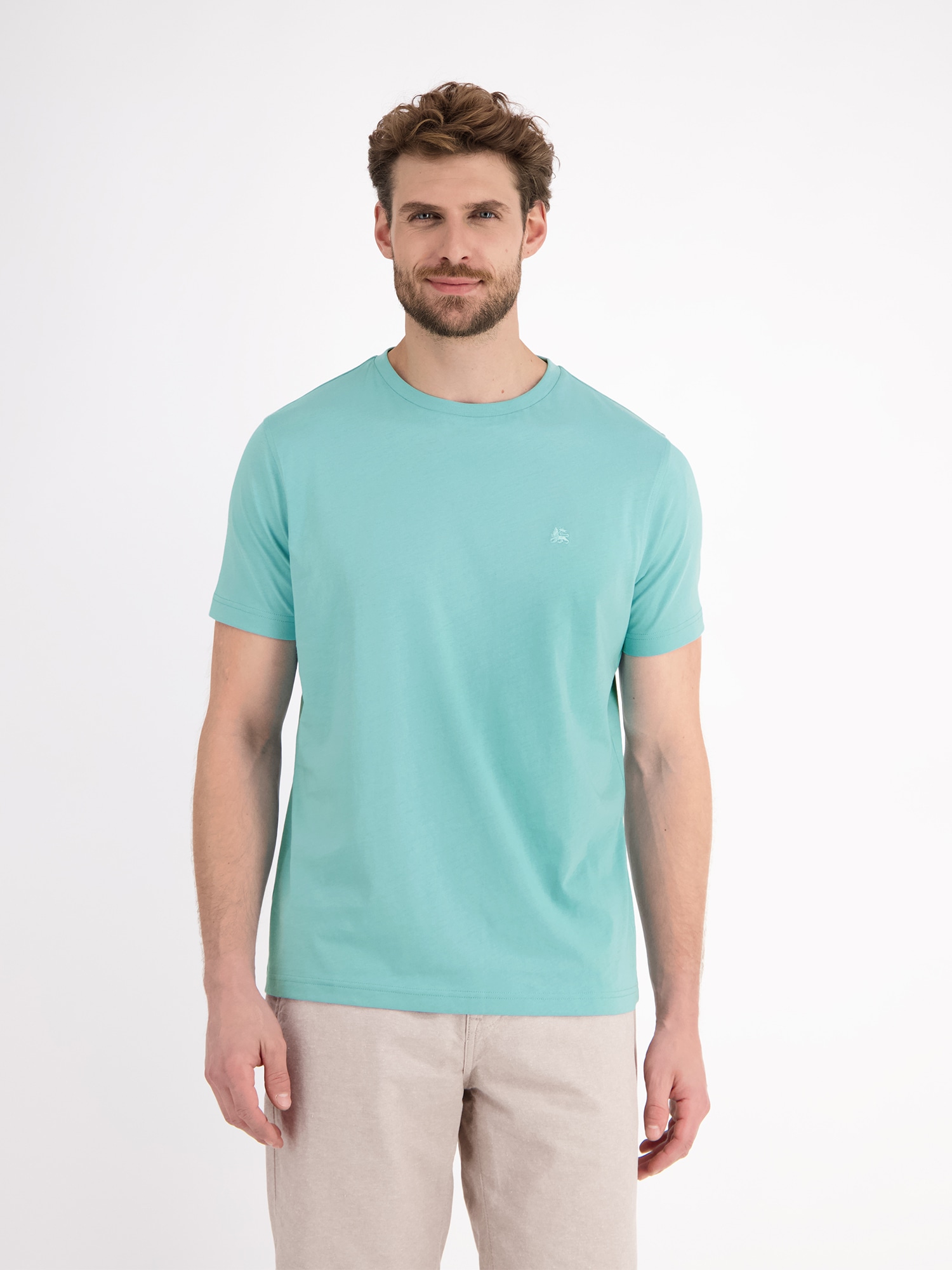 LERROS T-Shirt »LERROS Basic T-Shirt mit Logostitch« von Lerros