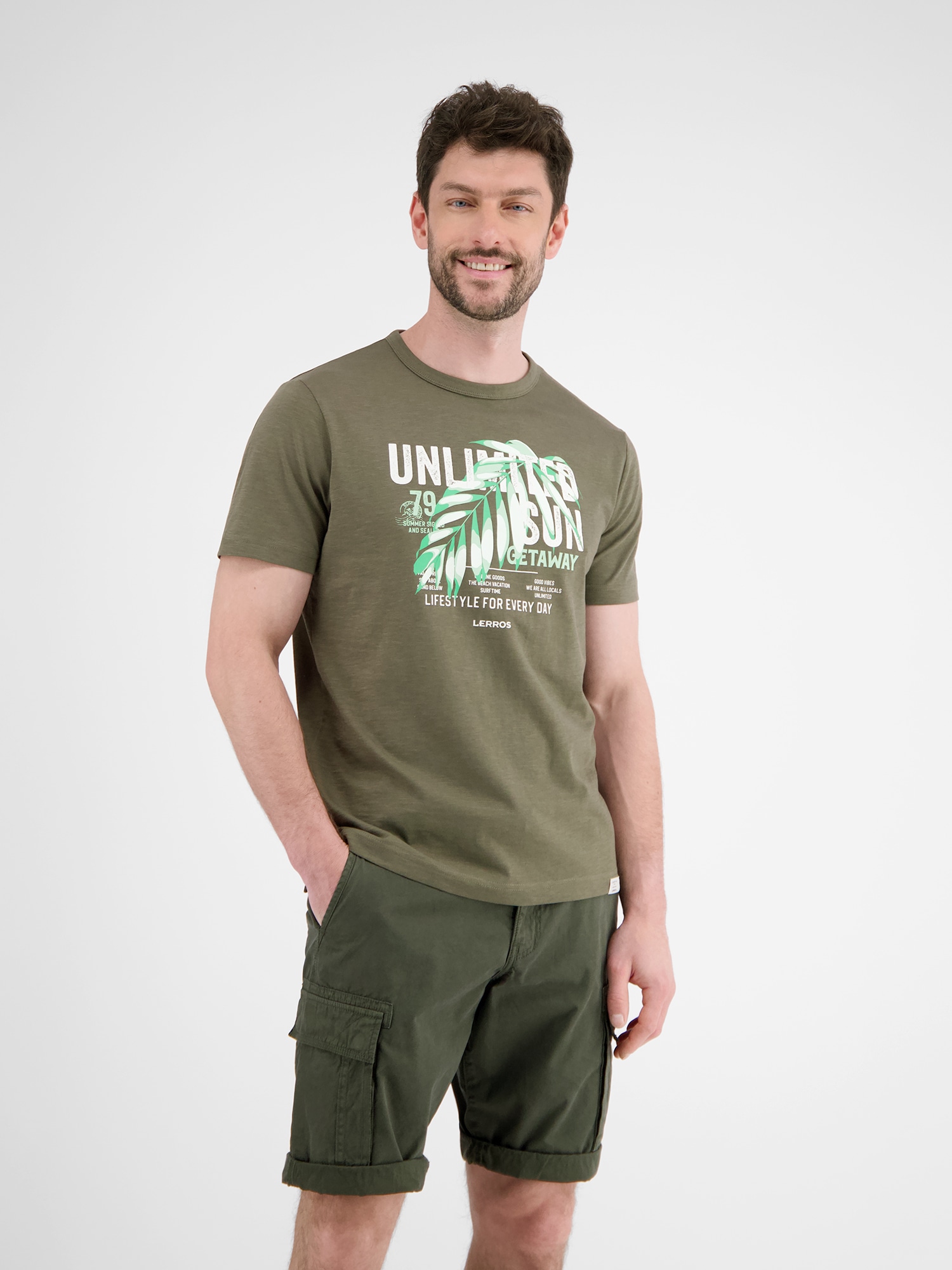 LERROS T-Shirt »LERROS Herren T-Shirt mit Brustprint« LERROS T-Shirt »LERROS Herren T-Shirt mit Brustprint« von Lerros
