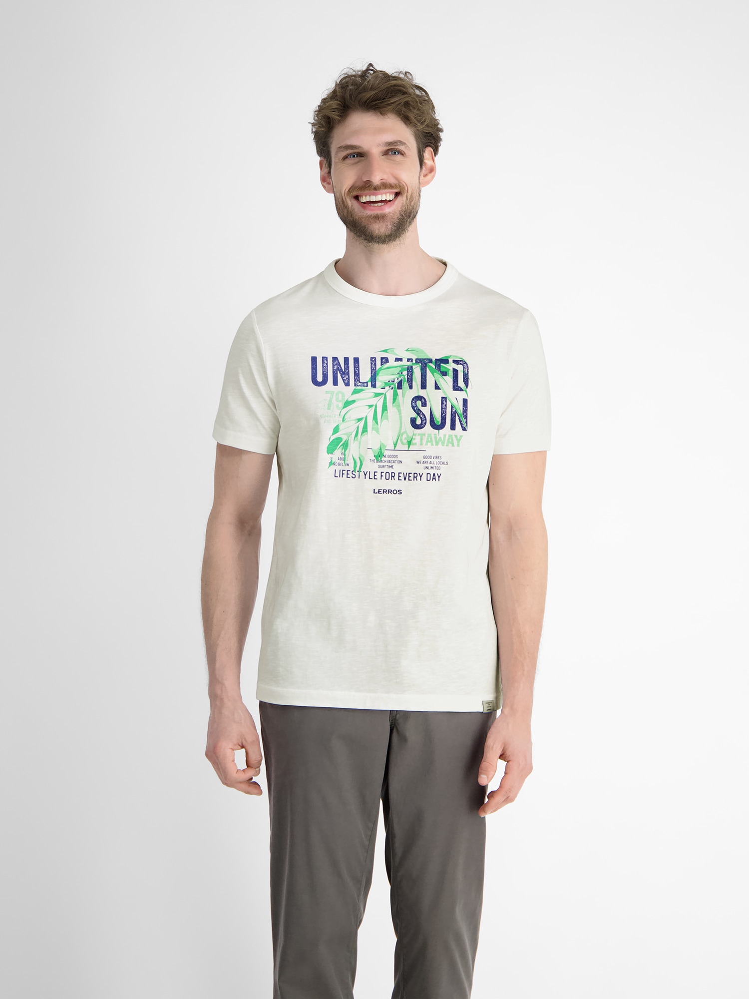 LERROS T-Shirt »LERROS Herren T-Shirt mit Brustprint« LERROS T-Shirt »LERROS Herren T-Shirt mit Brustprint« von Lerros