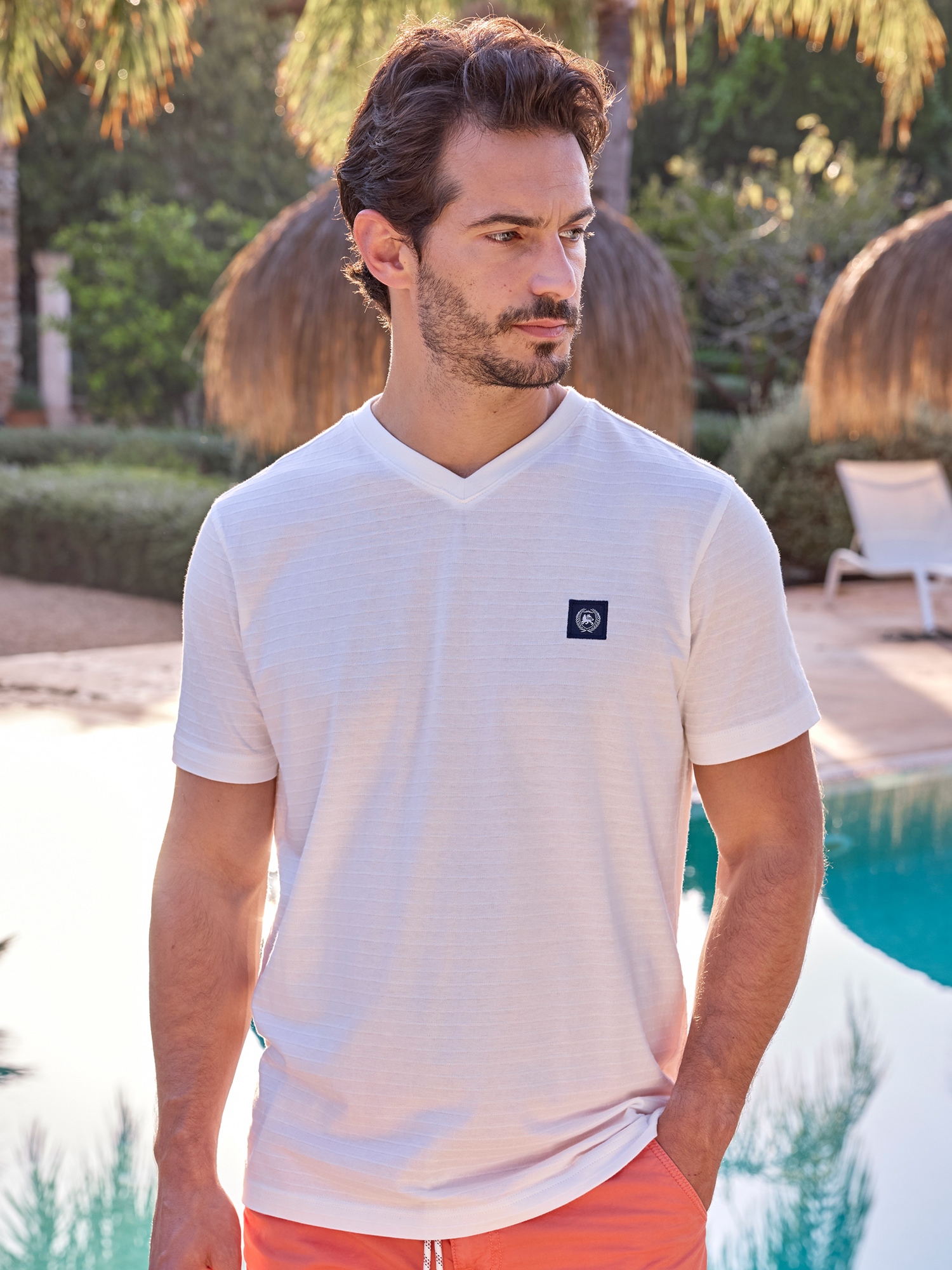LERROS T-Shirt »LERROS Herren T-Shirt mit V-Ausschnitt« LERROS T-Shirt »LERROS Herren T-Shirt mit V-Ausschnitt« von Lerros
