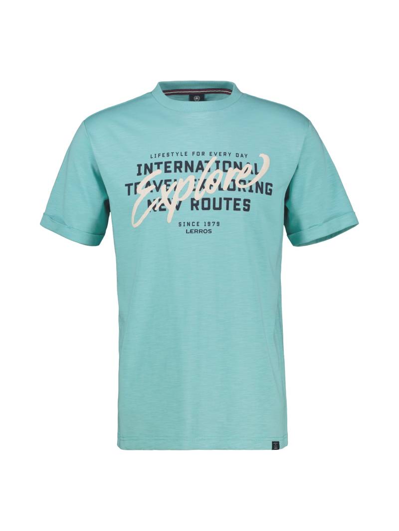 LERROS T-Shirt »LERROS T-Shirt mit Brustprint in Übergrössen« von Lerros