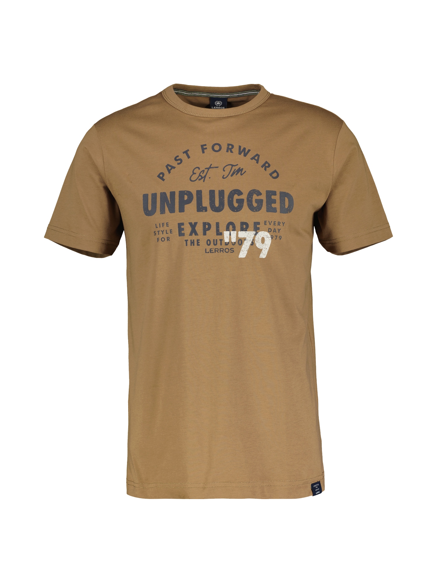 LERROS T-Shirt »LERROS Unifarbenes T-Shirt mit Print« LERROS T-Shirt »LERROS Unifarbenes T-Shirt mit Print« von Lerros