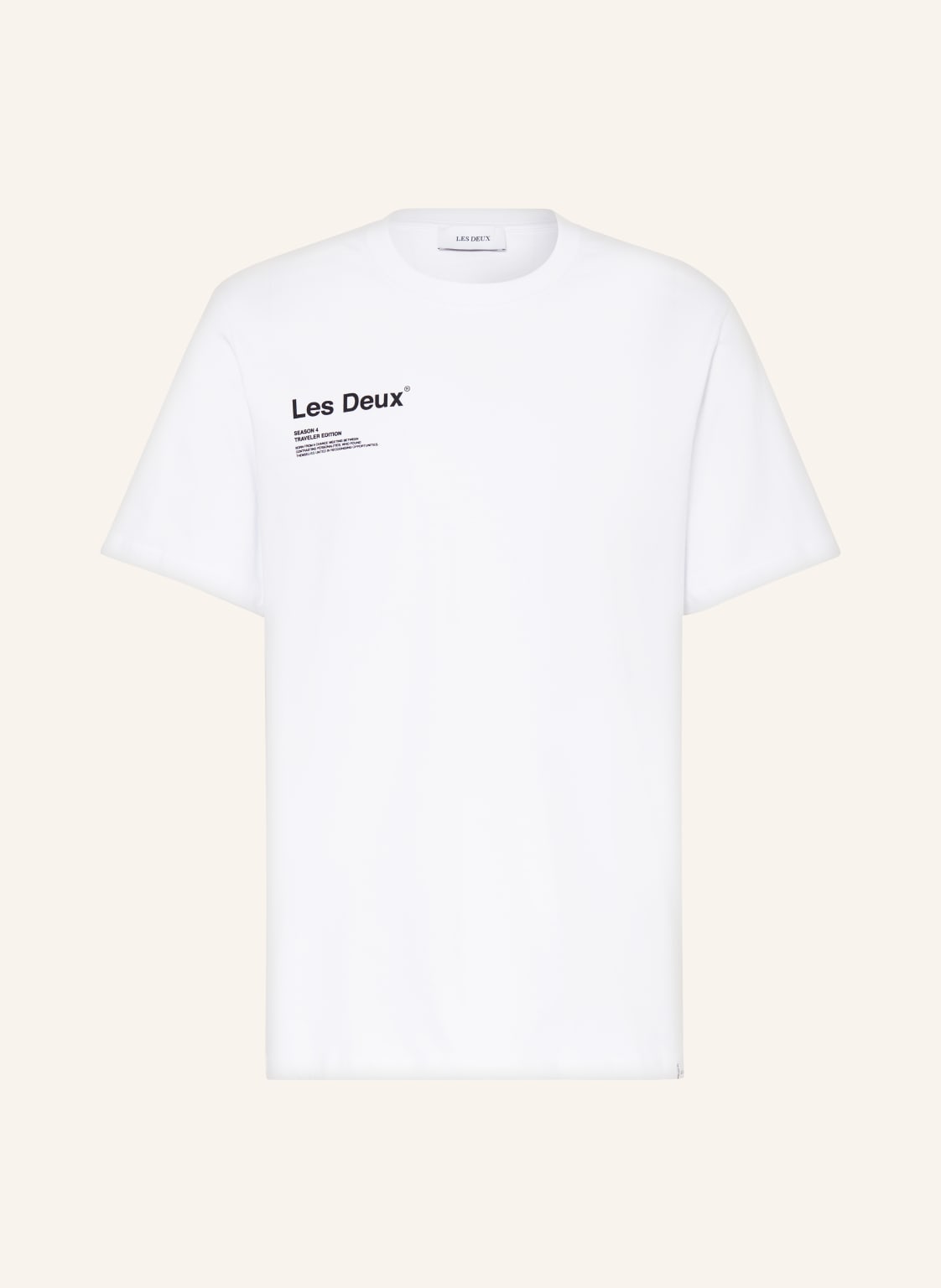 Les Deux T-Shirt Brody weiss von Les Deux