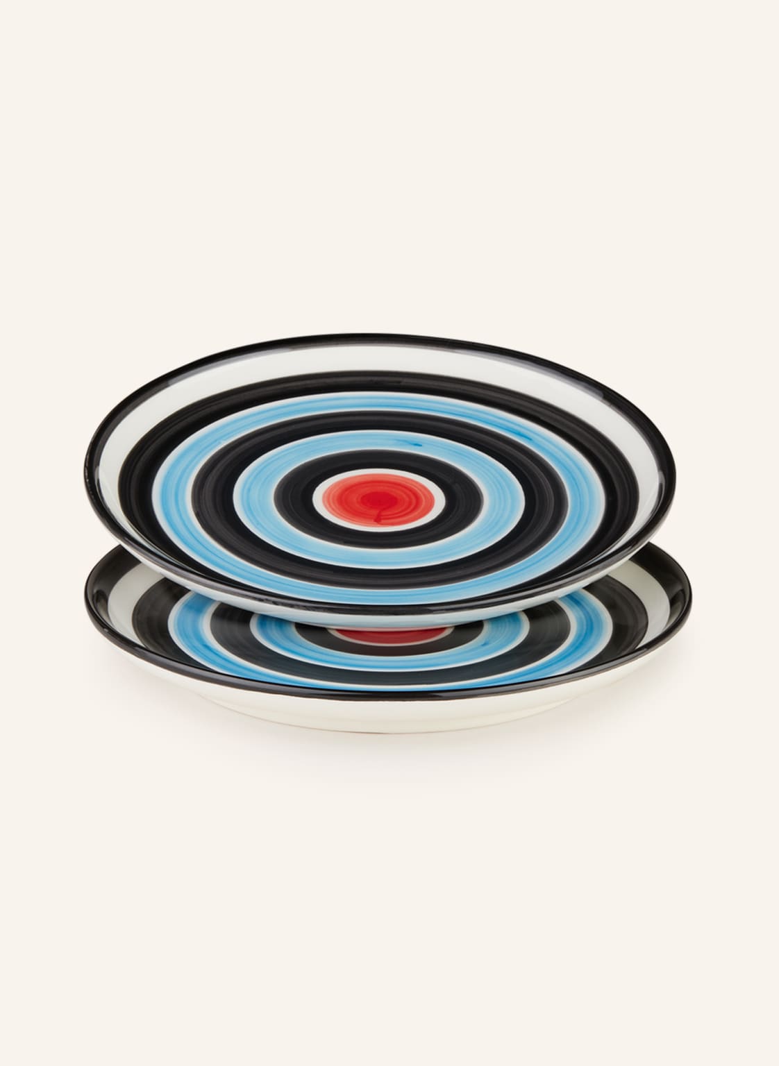 Les Ottomans 2er-Set Dessertteller Circles blau Les Ottomans 2er-Set Dessertteller Circles blau von Les Ottomans