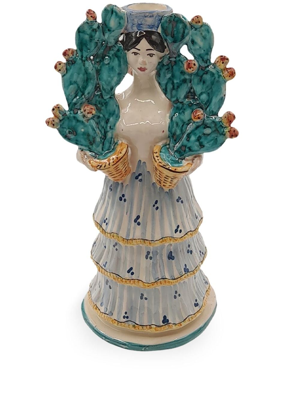 Les-Ottomans Cactus Woman porcelain candle holder - Multicolour von Les-Ottomans