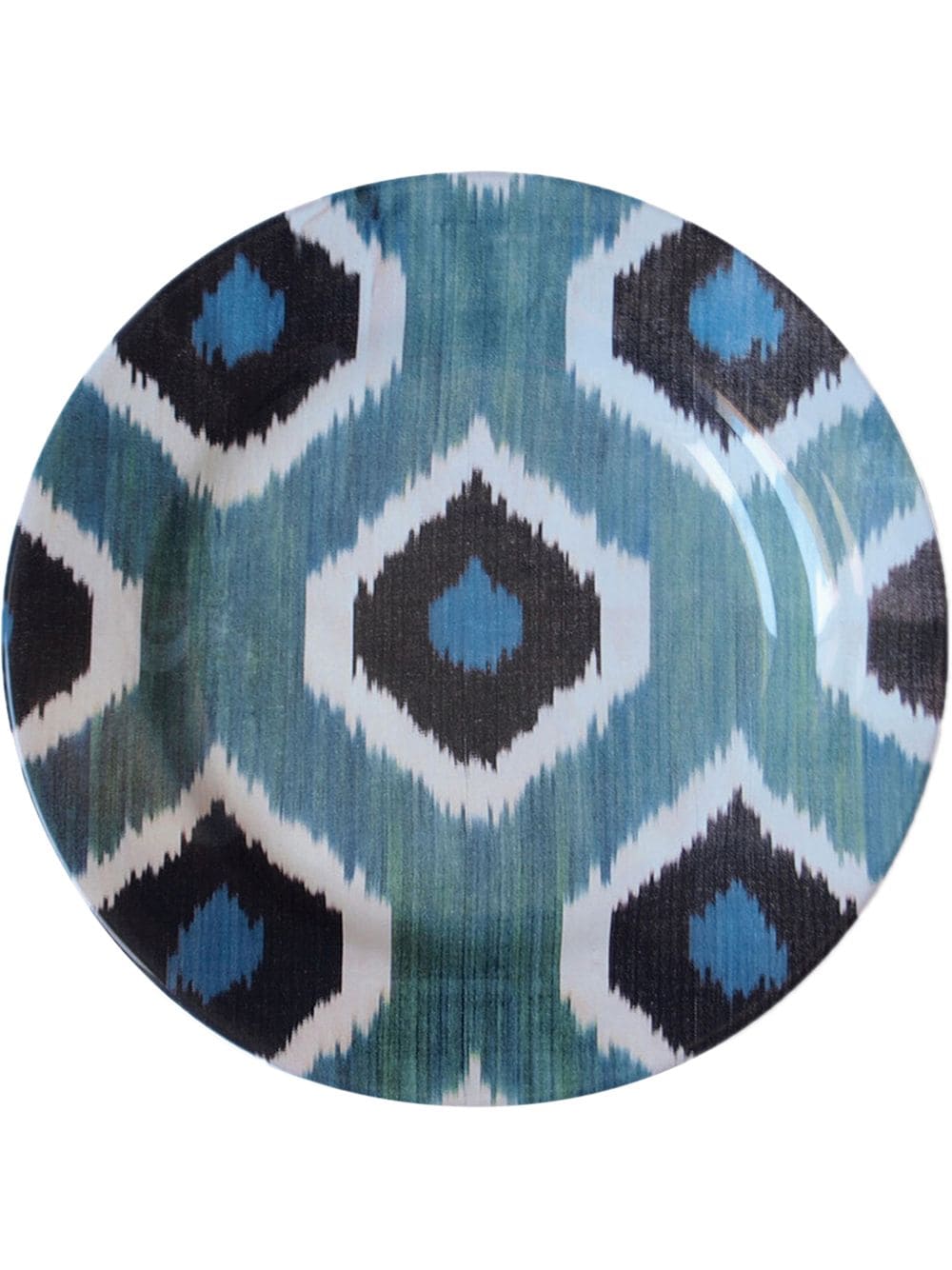 Les-Ottomans Ikat ceramic plate (19cm) - Blue von Les-Ottomans