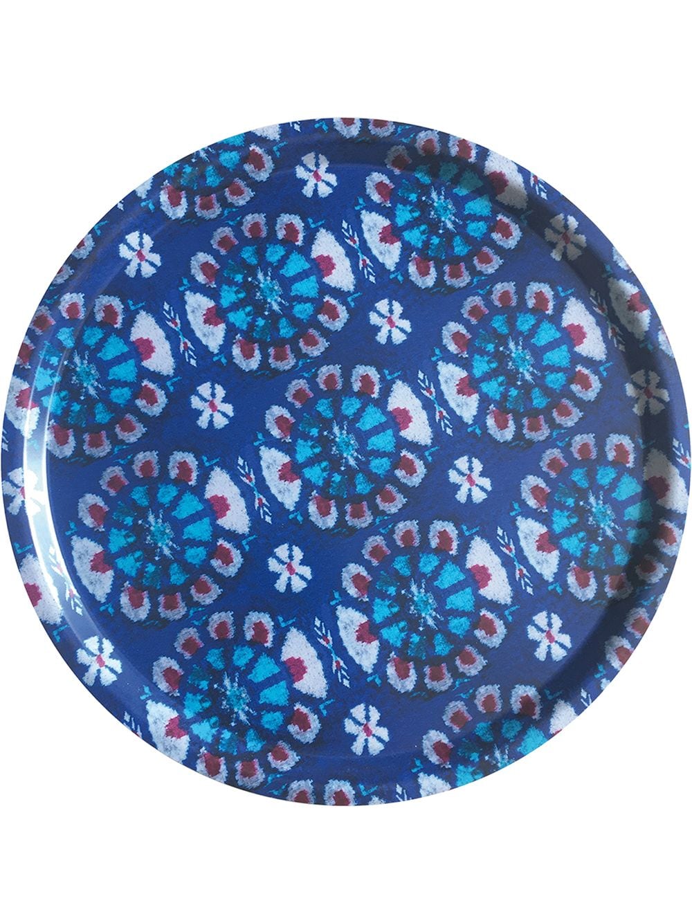 Les-Ottomans Ikat wooden tray - Blue von Les-Ottomans