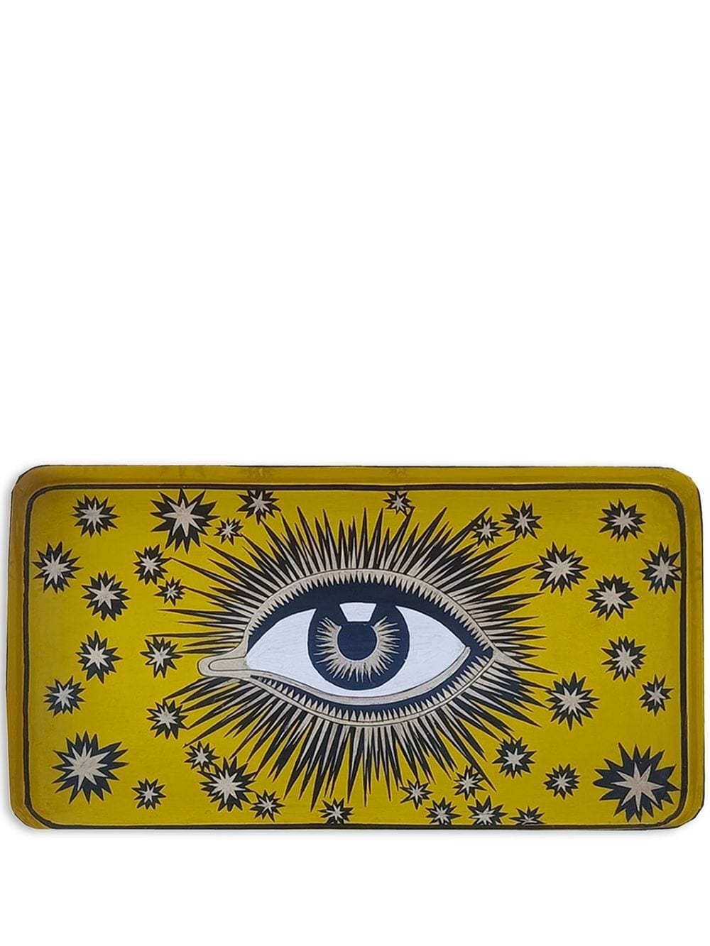 Les-Ottomans eye-print iron tray - Yellow von Les-Ottomans