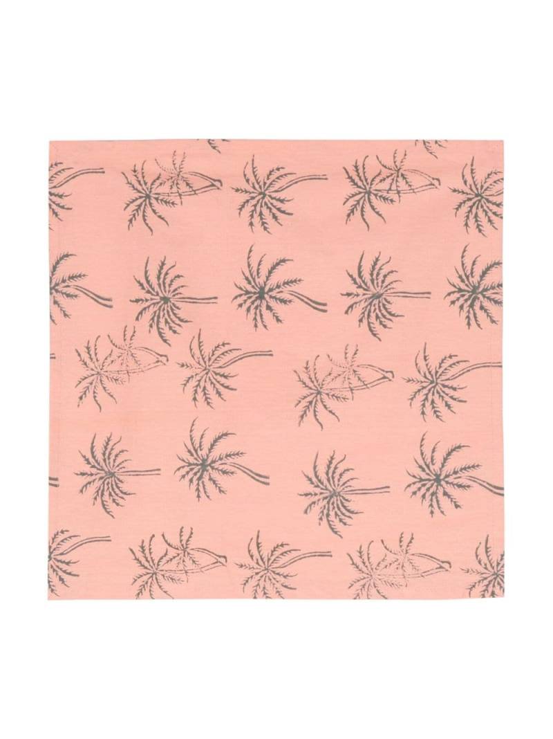 Les-Ottomans palm tree-print cotton napkin - Pink von Les-Ottomans