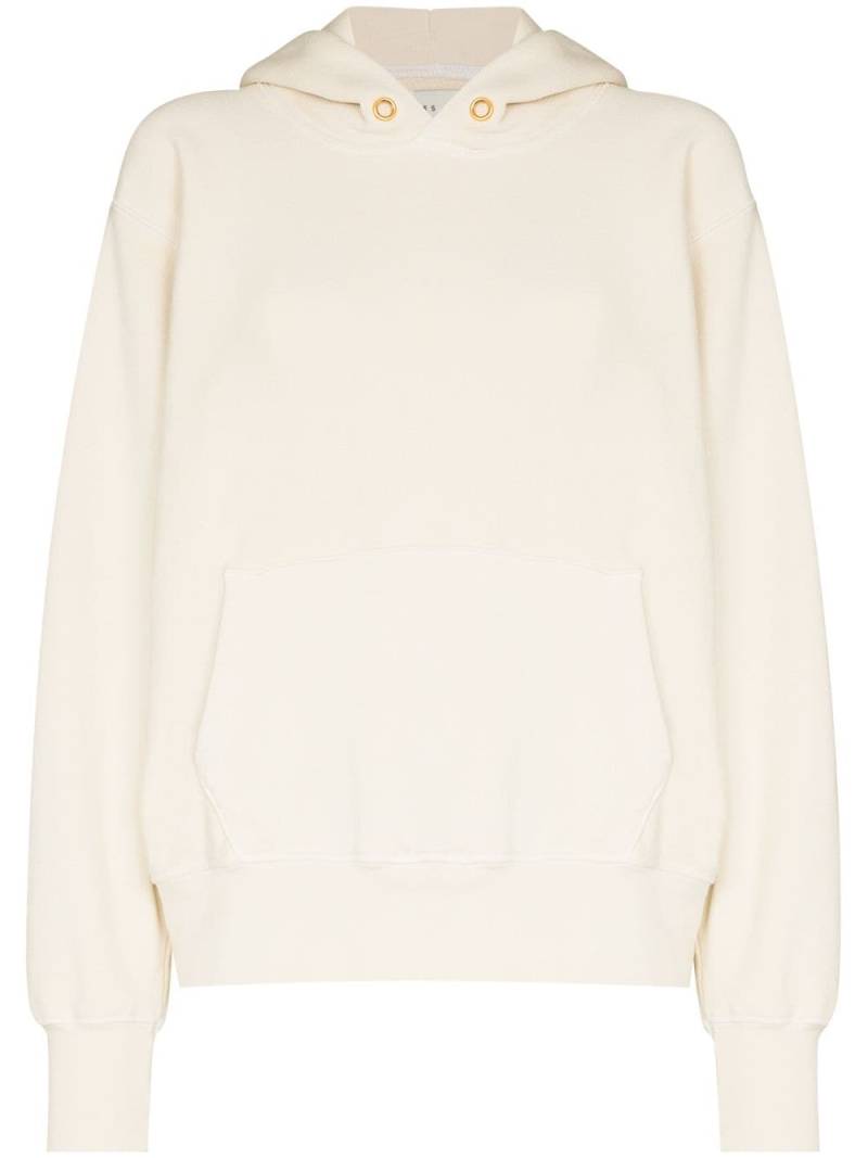 Les Tien cropped cotton hoodie - White von Les Tien