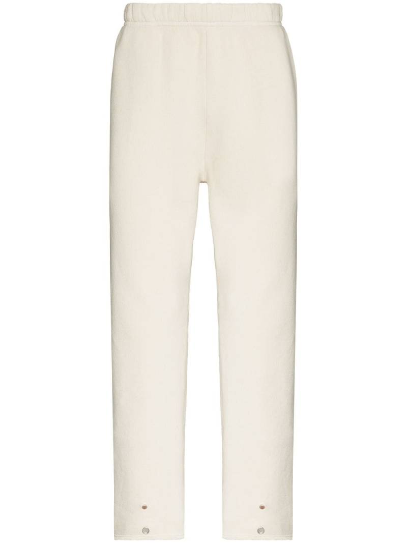 Les Tien snap-button cotton track pants - Neutrals von Les Tien