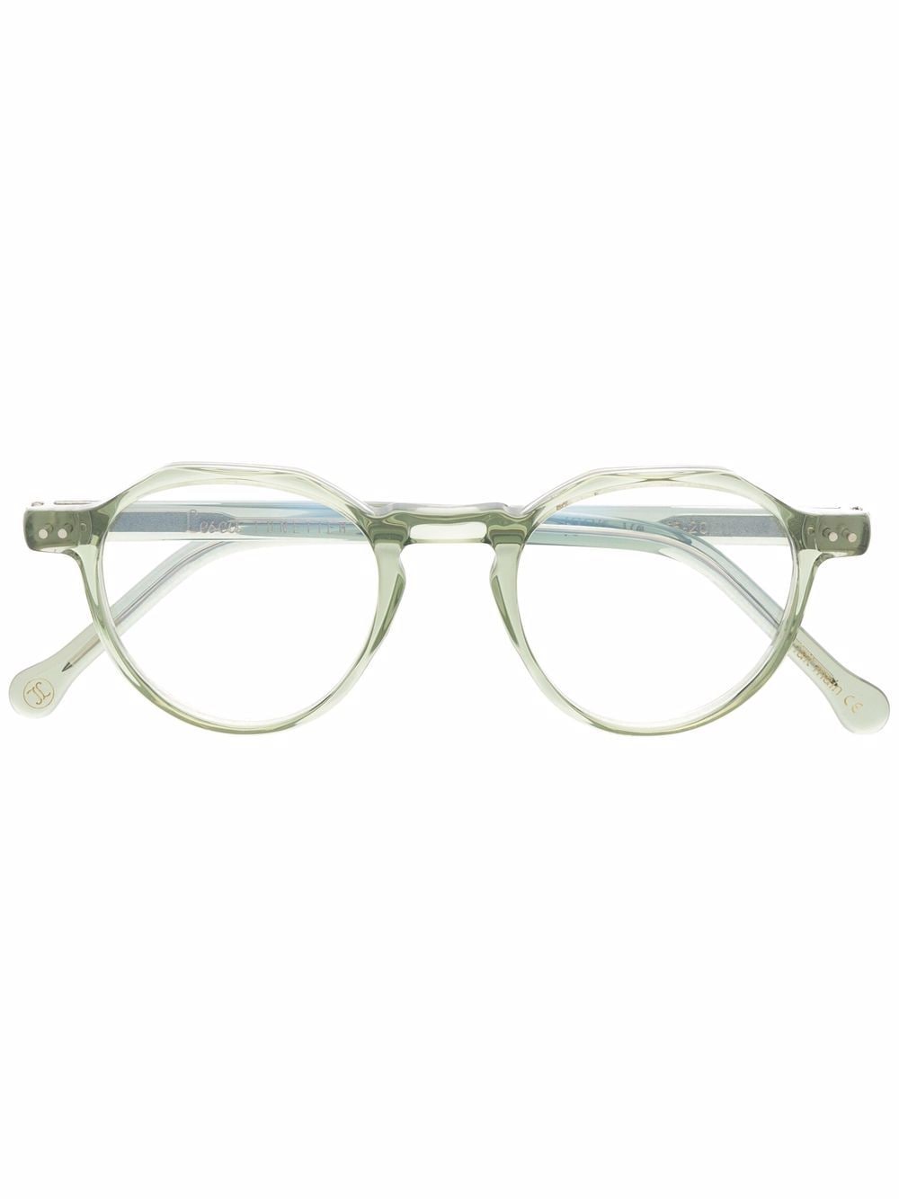 Lesca Icon round frame glasses - Green von Lesca