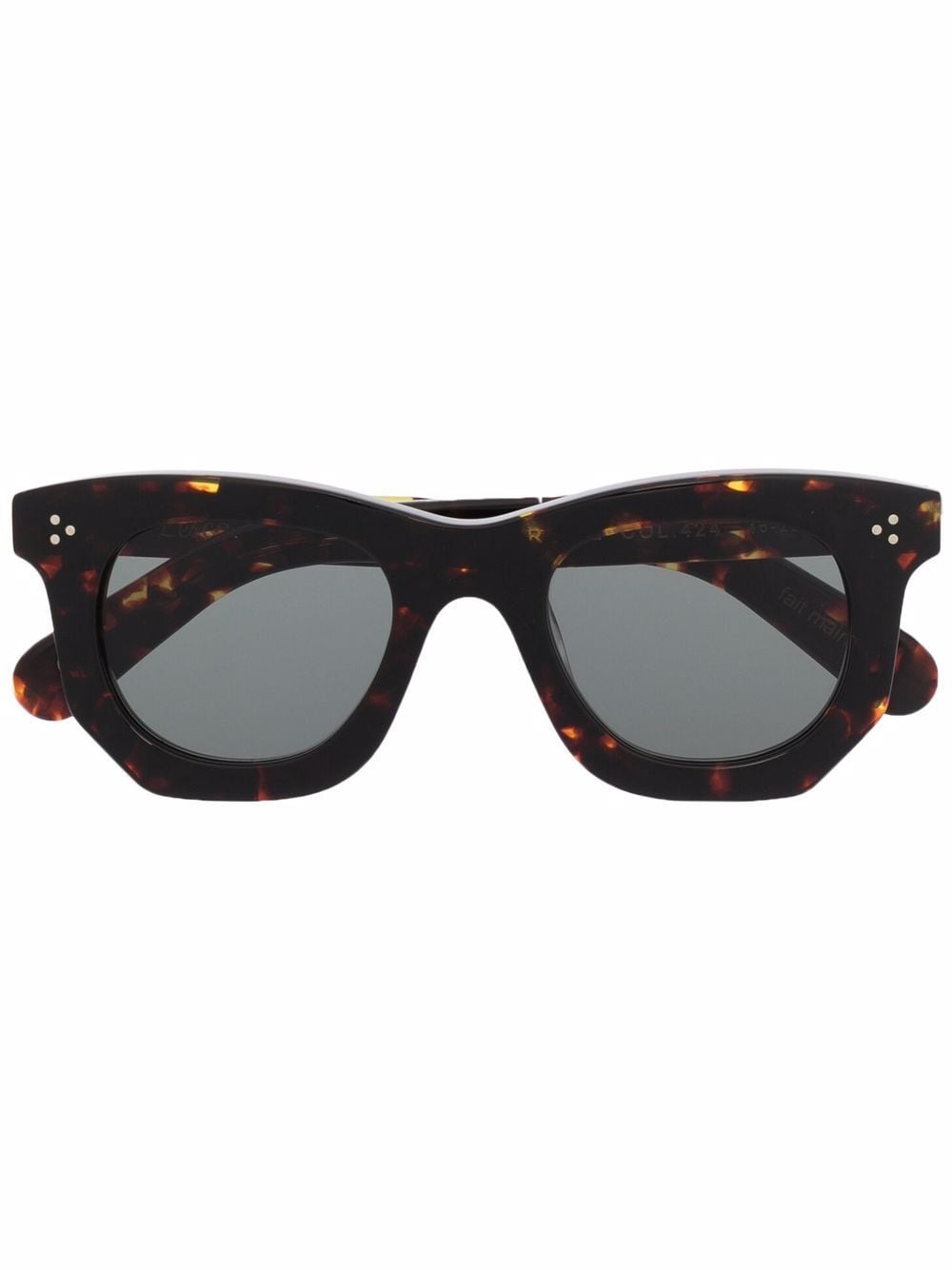 Lesca Ogre geometric-frame sunglasses - Brown von Lesca