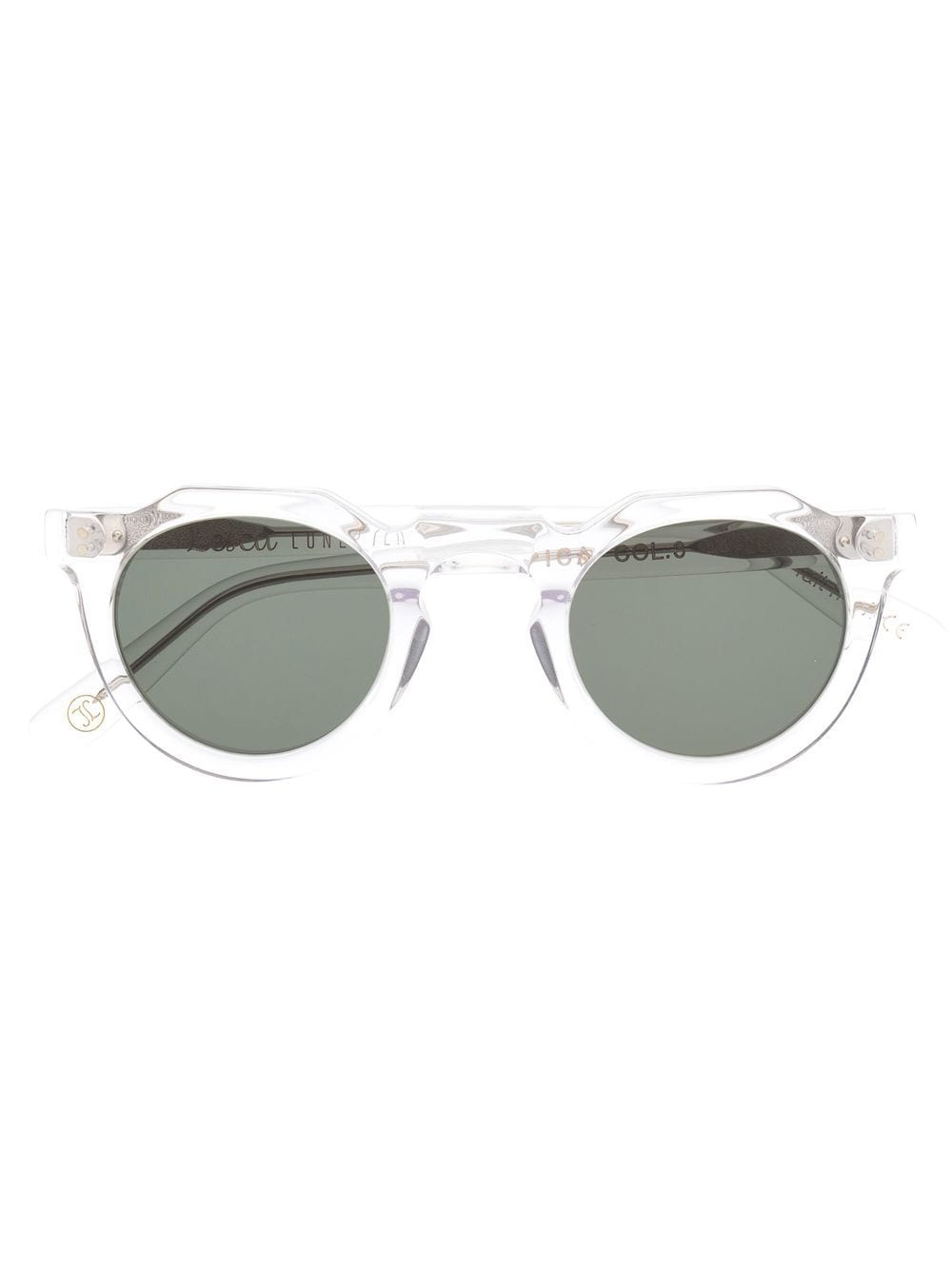 Lesca Pica round-frame sunglasses - White von Lesca