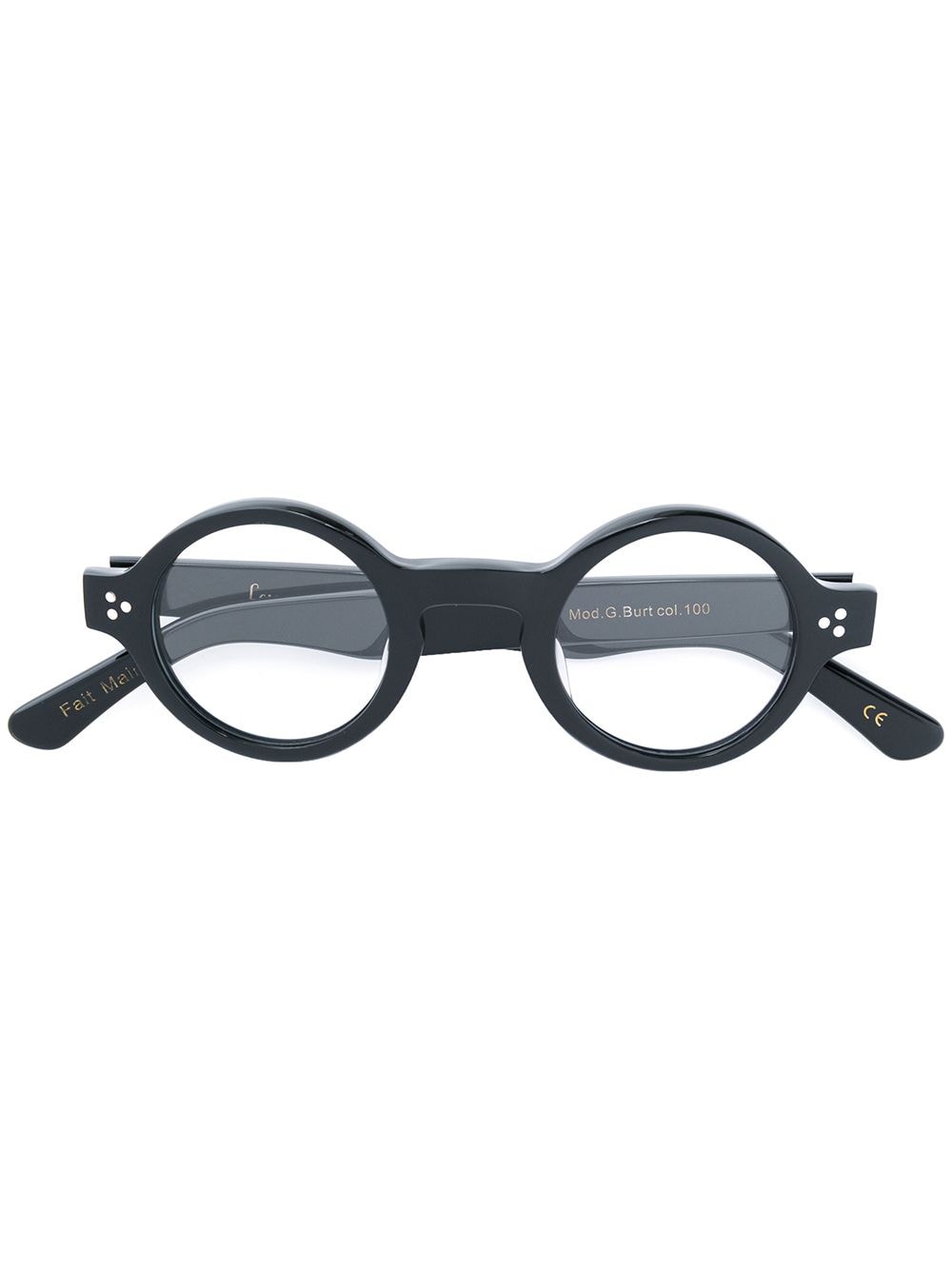 Lesca round frame glasses - Black von Lesca