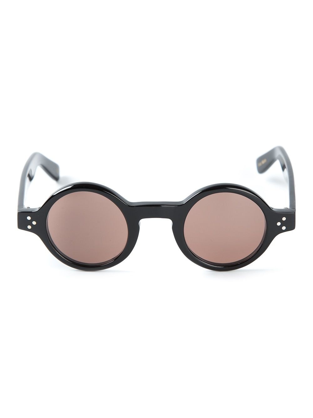 Lesca round frame sunglasses - Black von Lesca