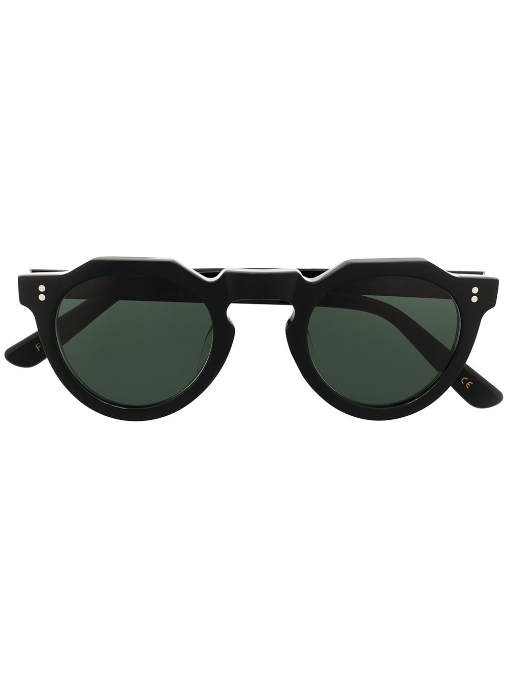 Lesca round frame sunglasses - Black von Lesca