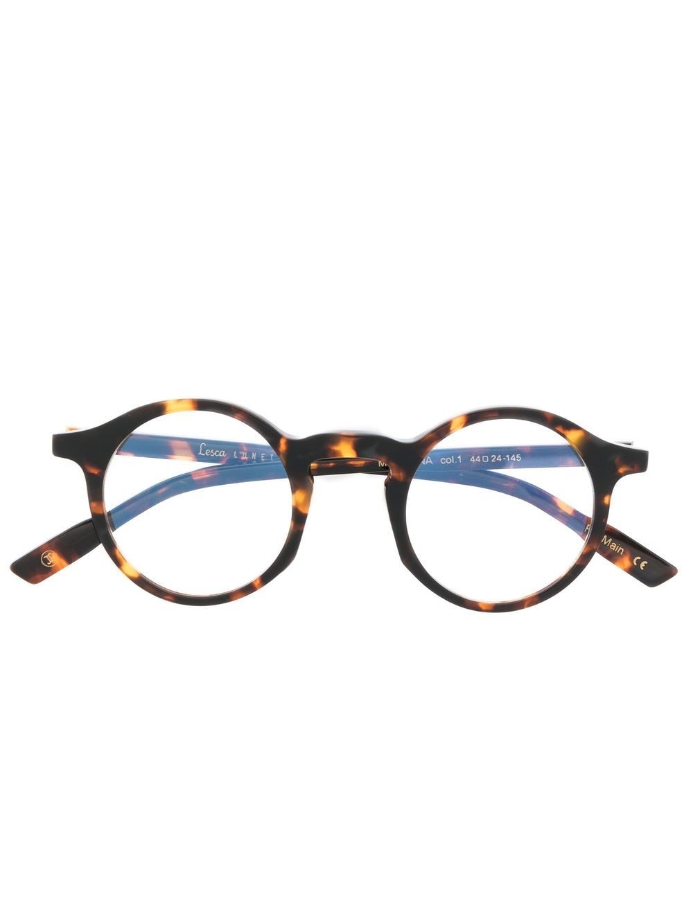 Lesca tortoiseshell-effect optical glasses - Brown von Lesca