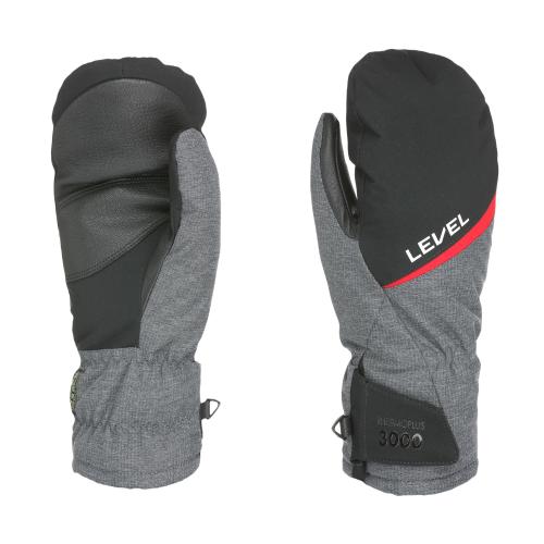 Level Alpine Skihandschuh Mitt - anthracite (Grösse: 8.5) von Level