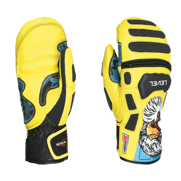 Level SQ CF Mitt Skihandschuhe gelb von Level