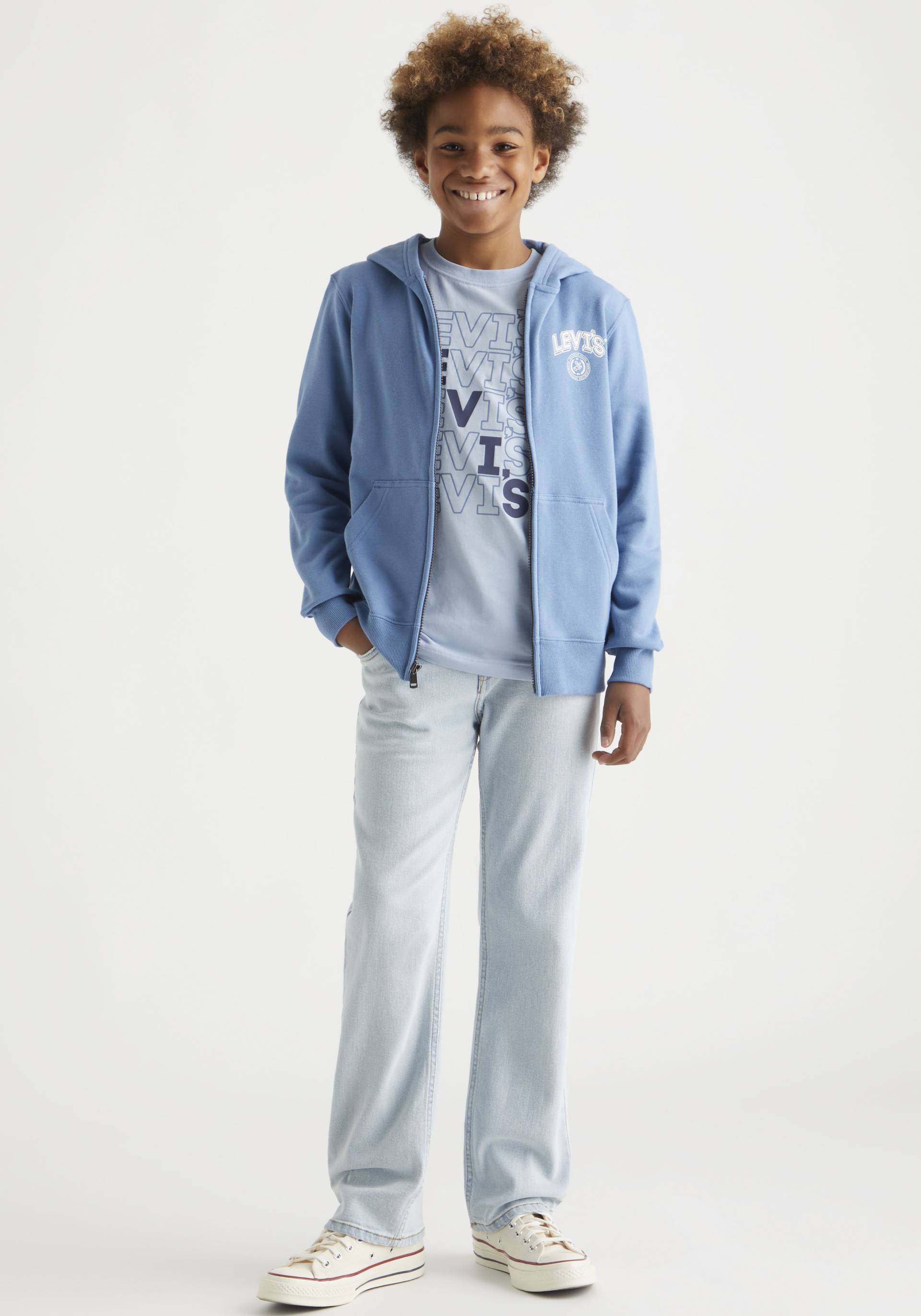 Levi's® Kids Kapuzensweatjacke »LVB SOLID FULL ZIP HOODIE« von Levi's® Kids