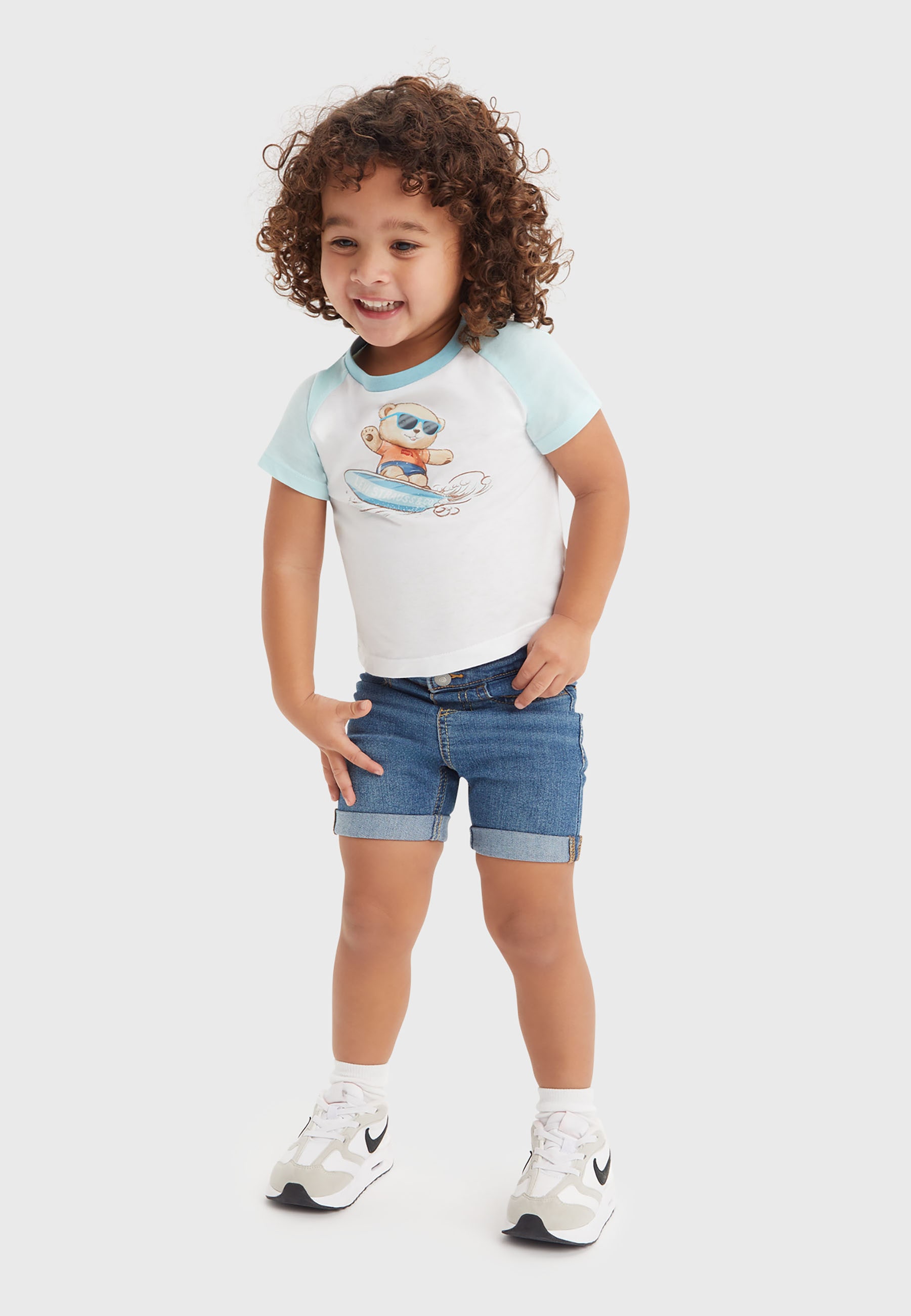 Levi's® Kids Print-Shirt, (Set, 2 tlg.), und Jeansshorts, for BOYS von Levi's® Kids