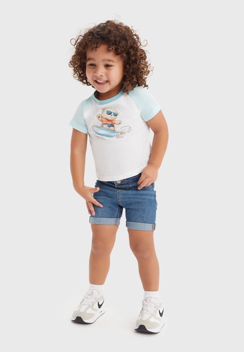 Levi's® Kids Print-Shirt, (Set, 2 tlg.), und Jeansshorts, for BOYS von Levi's® Kids