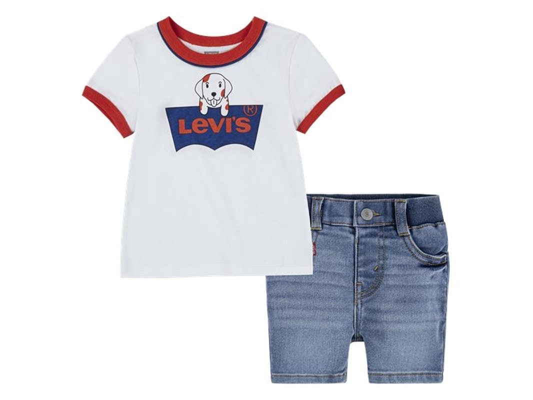 Levi's® Kids Print-Shirt, (Set, 2 tlg.), und Jeansshorts, for BOYS von Levi's® Kids