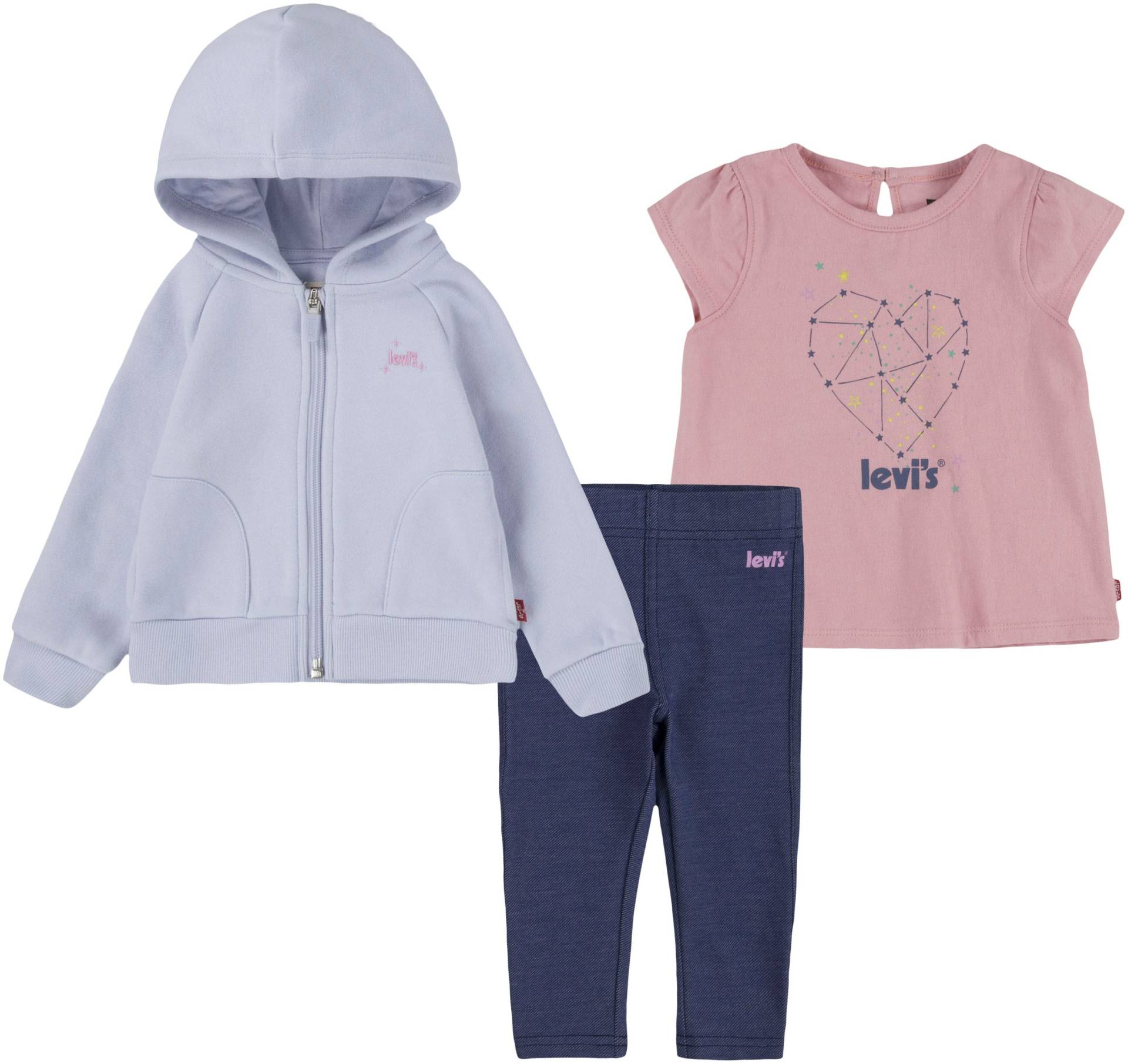 Levi's® Kids Shirt, Hose & Jäckchen »LVG 3PCPANTSETHOODIE«, (Set, 3 tlg.) von Levi's® Kids