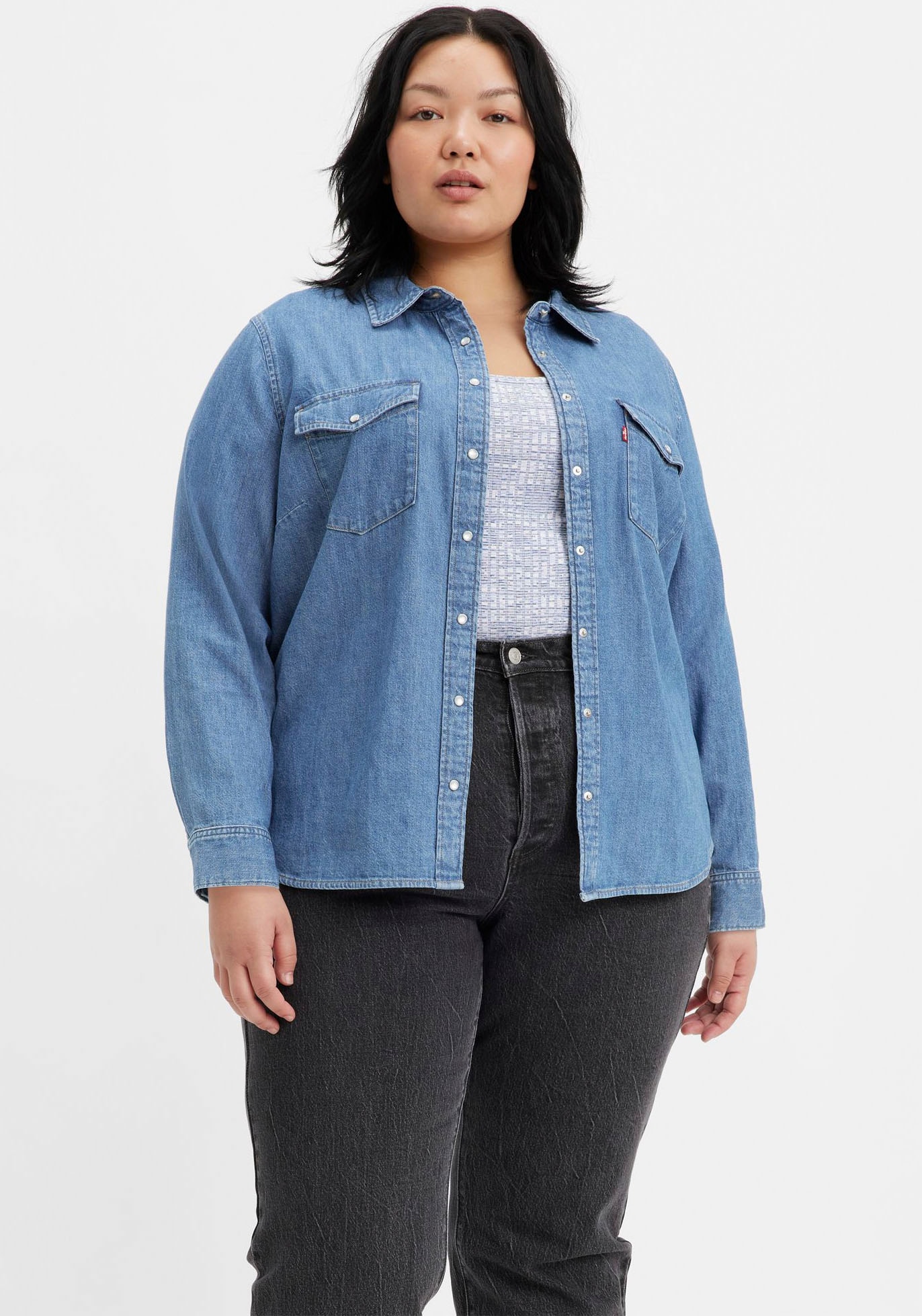 Levi's® Plus Jeansbluse »ESSENTIAL WESTERN« von Levi's® Plus