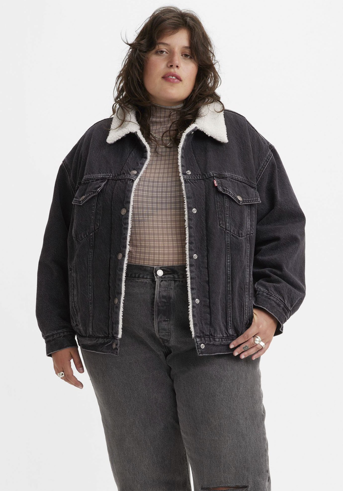 Levi's® Plus Jeansjacke »90S SHERPA TRUCKER« von Levi's® Plus